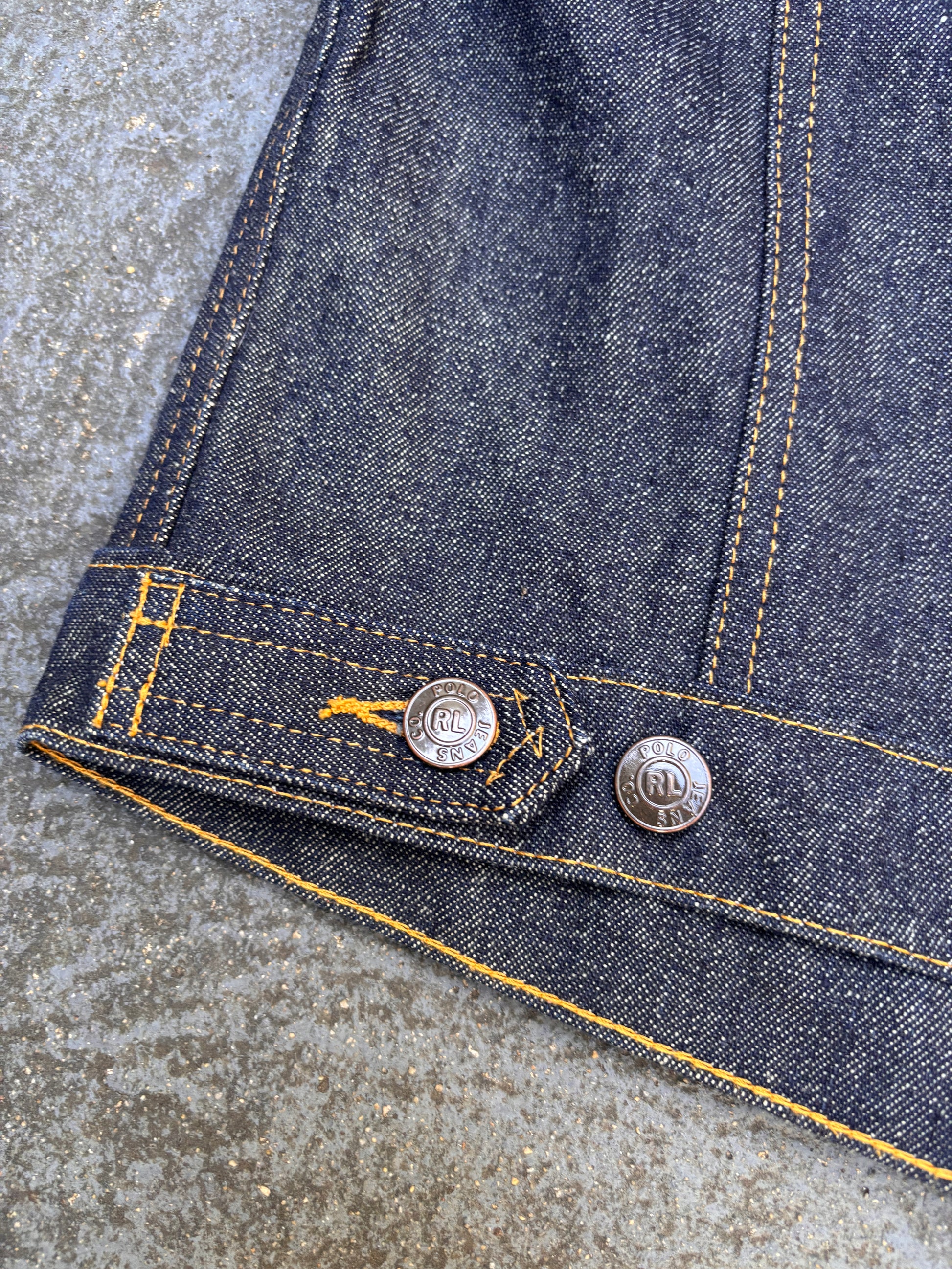 Vintage 90s Polo Jeans Co. Ralph Lauren Denim Vest Women’s S Dark Wash