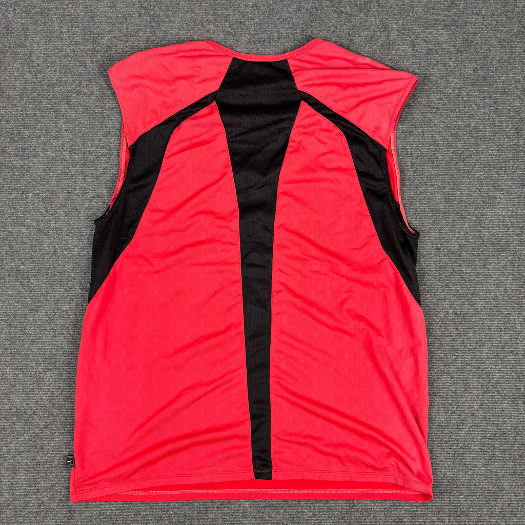 Nike Court Dri-Fit Tank Top Men's Large Red Sleeveless Tennis Top T-shirt