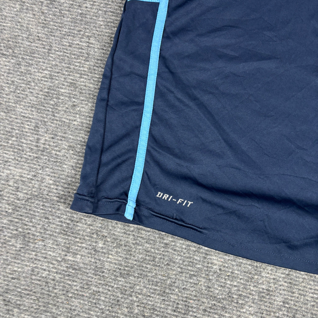 Nike Dri-Fit Activewear Jersey Women's Small Navy Blue Running Petite T-shirt