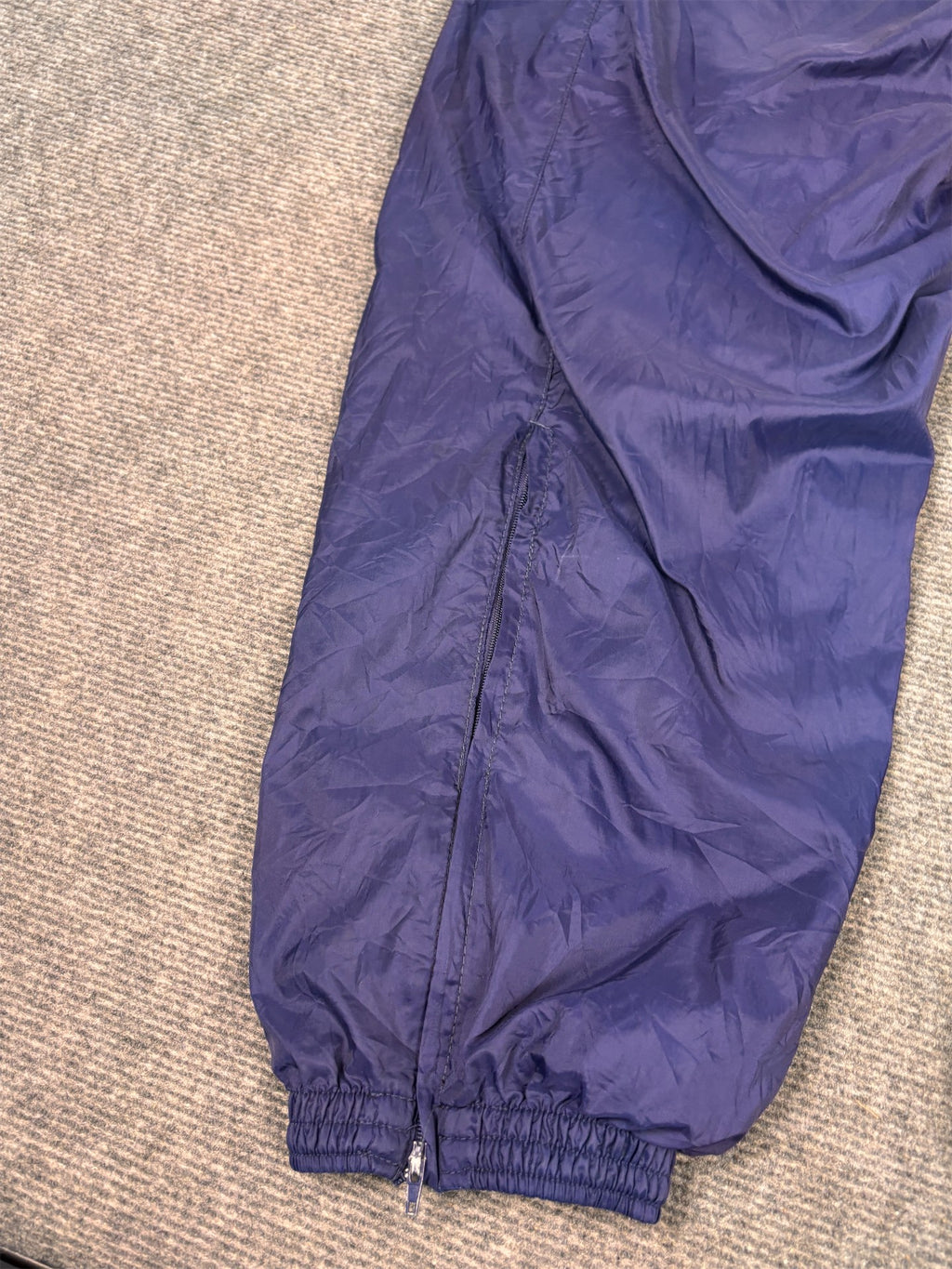 Vintage 90's Nike Track Pants Men's L Navy Joggers Parachute Tapered