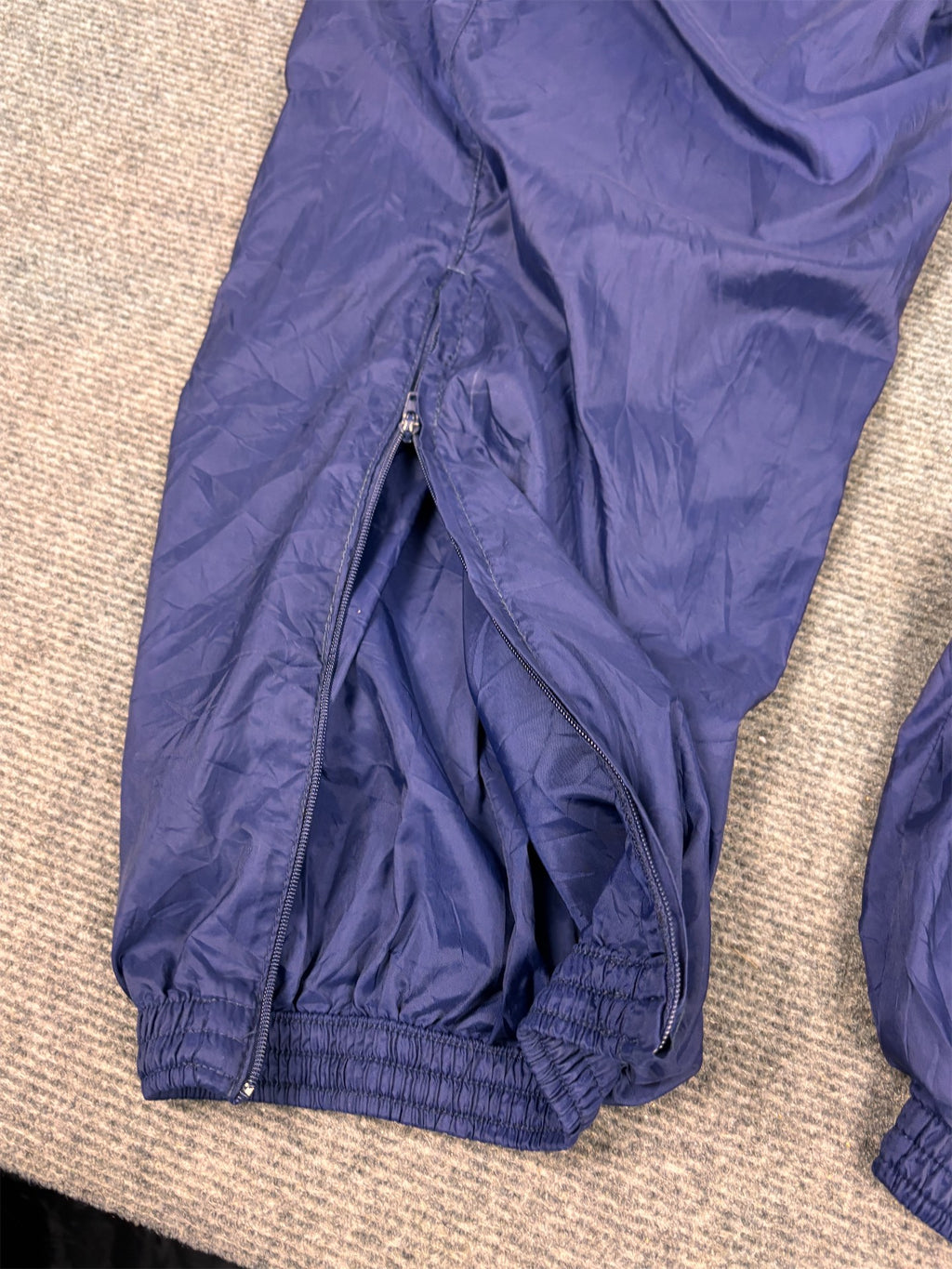 Vintage 90's Nike Track Pants Men's L Navy Joggers Parachute Tapered