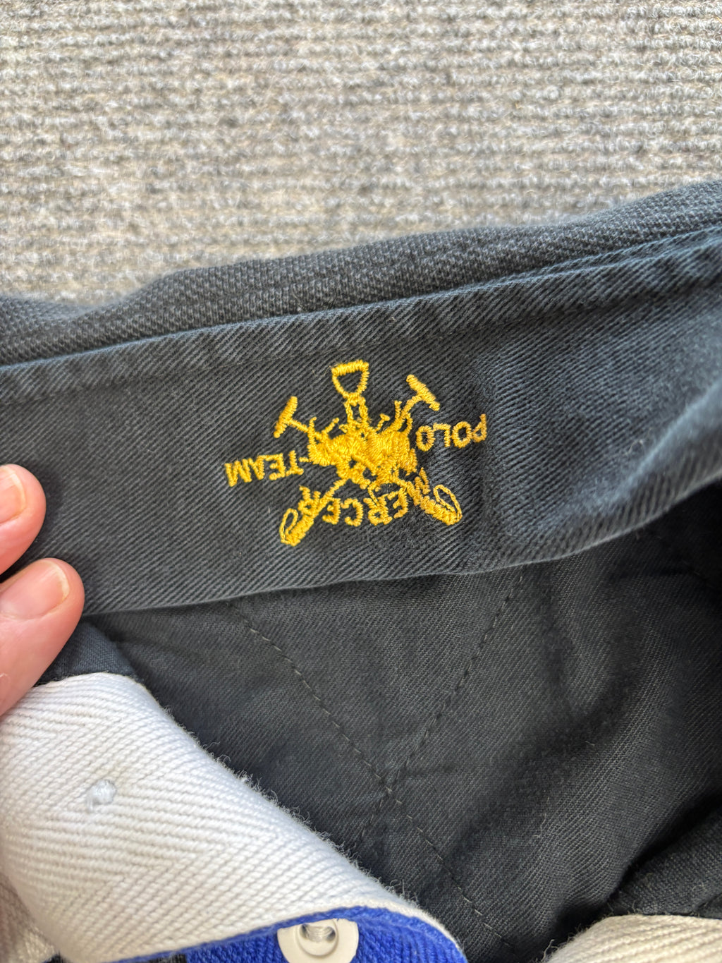 Vintage 90's Ralph Lauren Rugby Polo Men's XL Black Winter Cup Embroidered Patch Collared