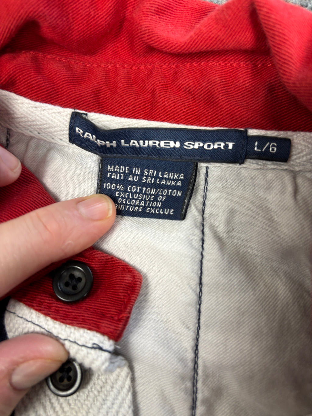 Vintage 90's Ralph Lauren Rugby Polo Women's S Navy Big Pony Badge Logo Embroidered Collared