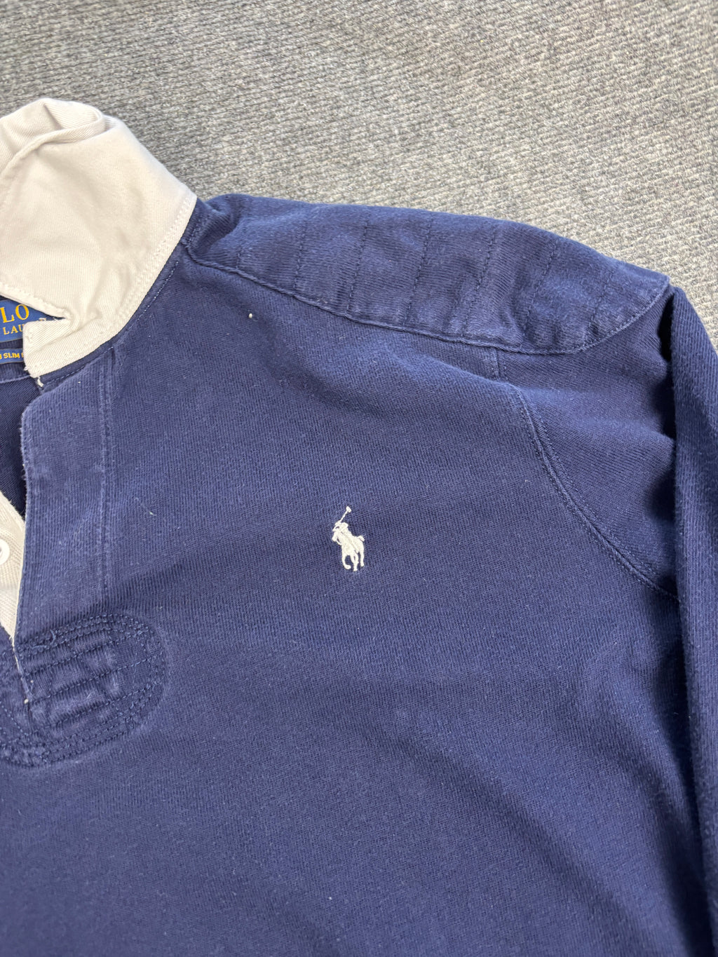 Ralph Lauren Rugby Polo Men's XL Navy White Pony Collared