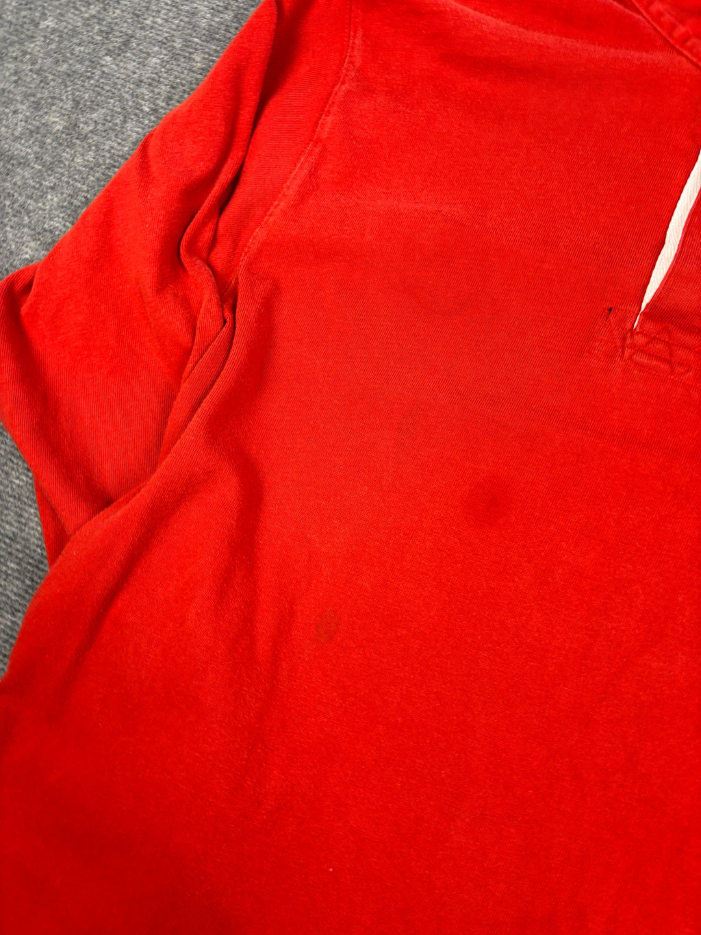 Vintage 90's Ralph Lauren Rugby Polo Men's S Double Red Big Pony Collared
