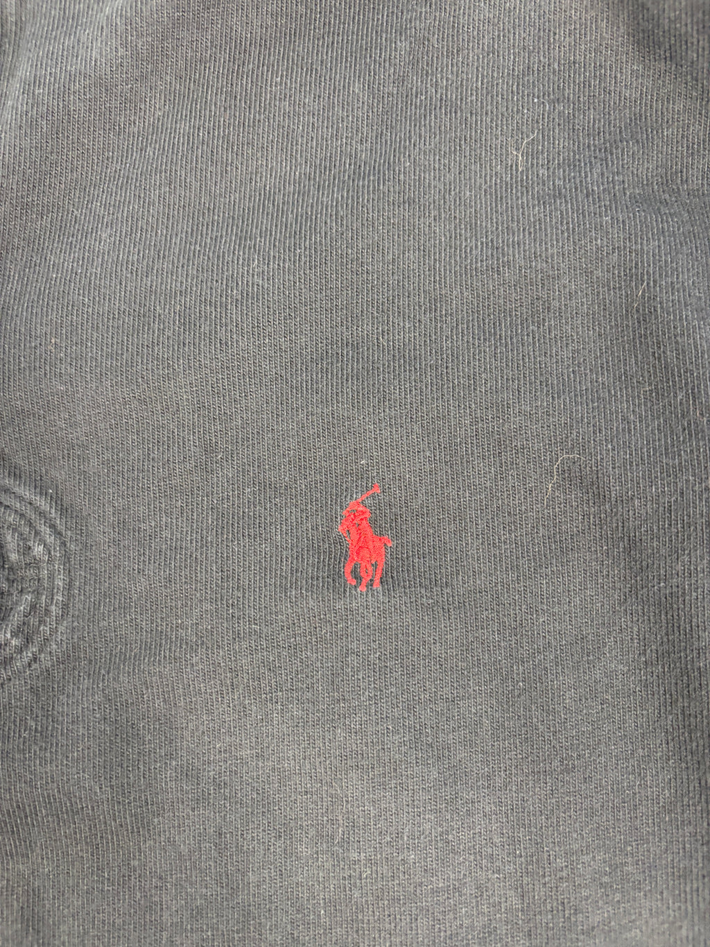 Vintage 90's Ralph Lauren Rugby Polo Men's L Black Red Pony Collared