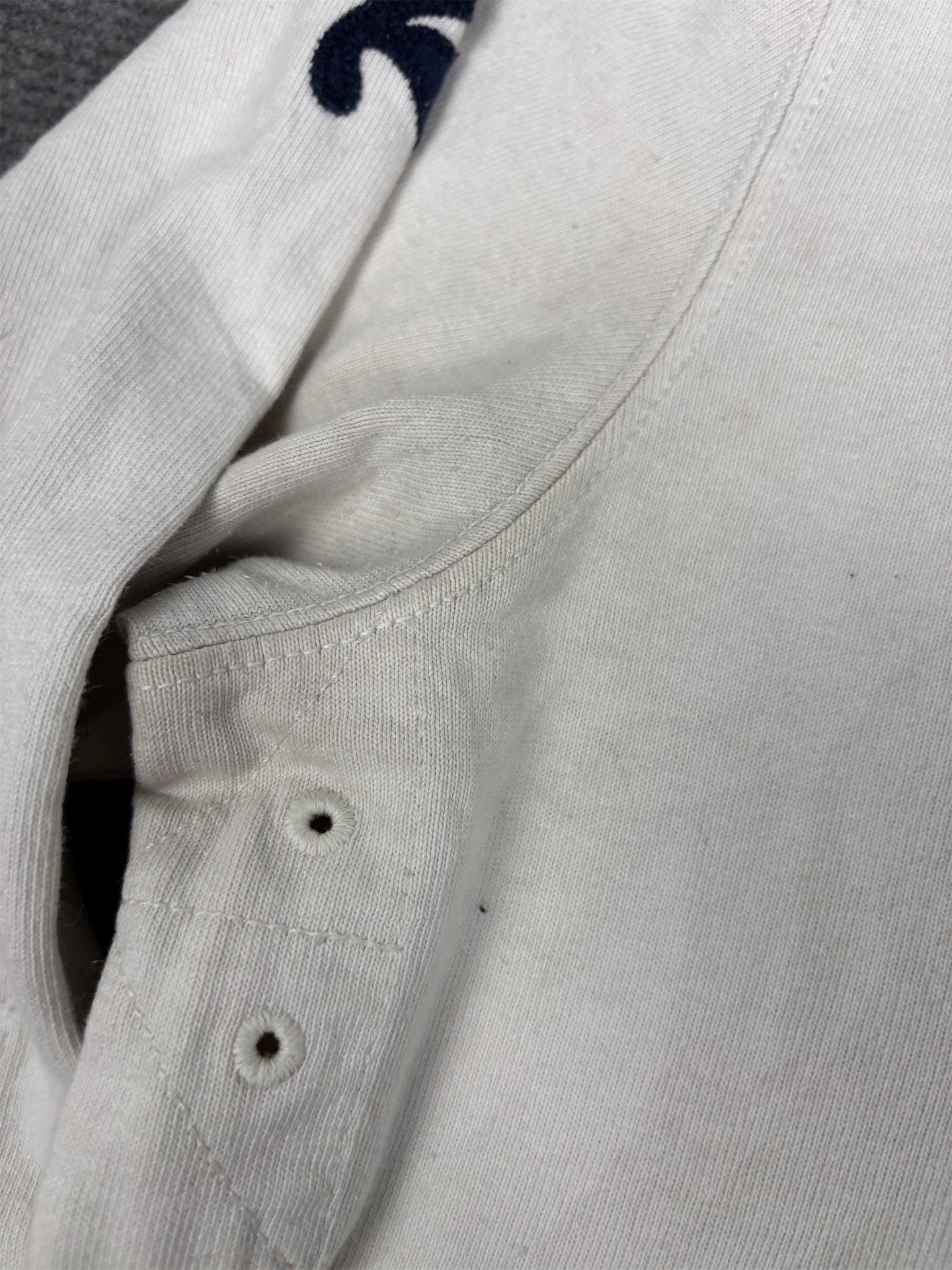 Vintage 90's Ralph Lauren Rugby Polo Men's L White Big Pony 2 Sleeve Neck Collared