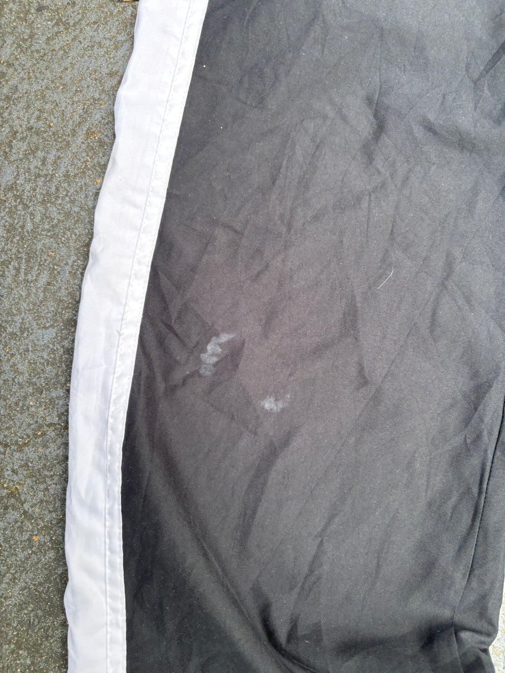 Vintage Y2K Nike Track Pants Women’s S Black White Side Detail Ankle Swoosh Slit