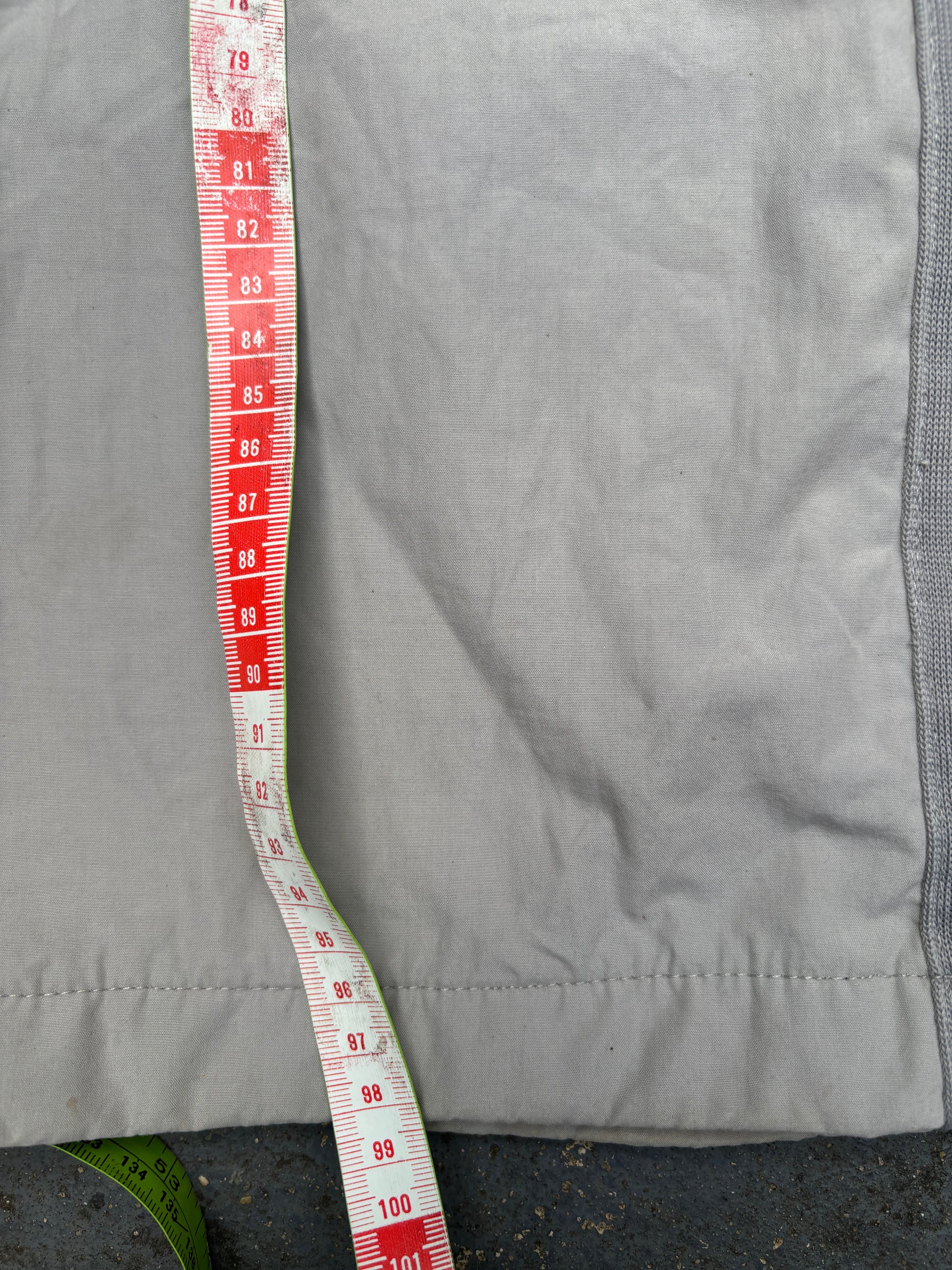 Vintage Y2K Nike Track Pants Men’s XL Grey Navy Detail Tear Away Wide Leg Windbreakers
