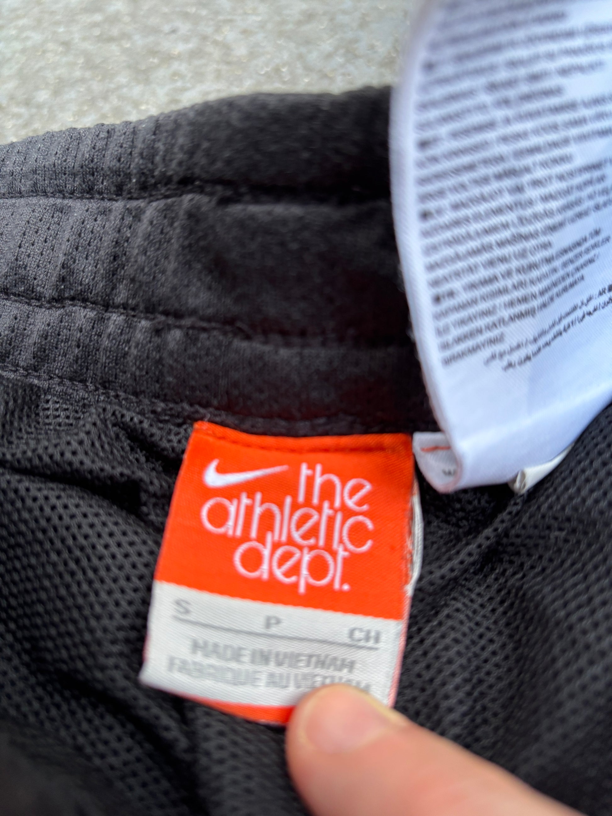 Vintage Y2K Nike Track Pants Men’s S Black White Swoosh Classic Windbreakers