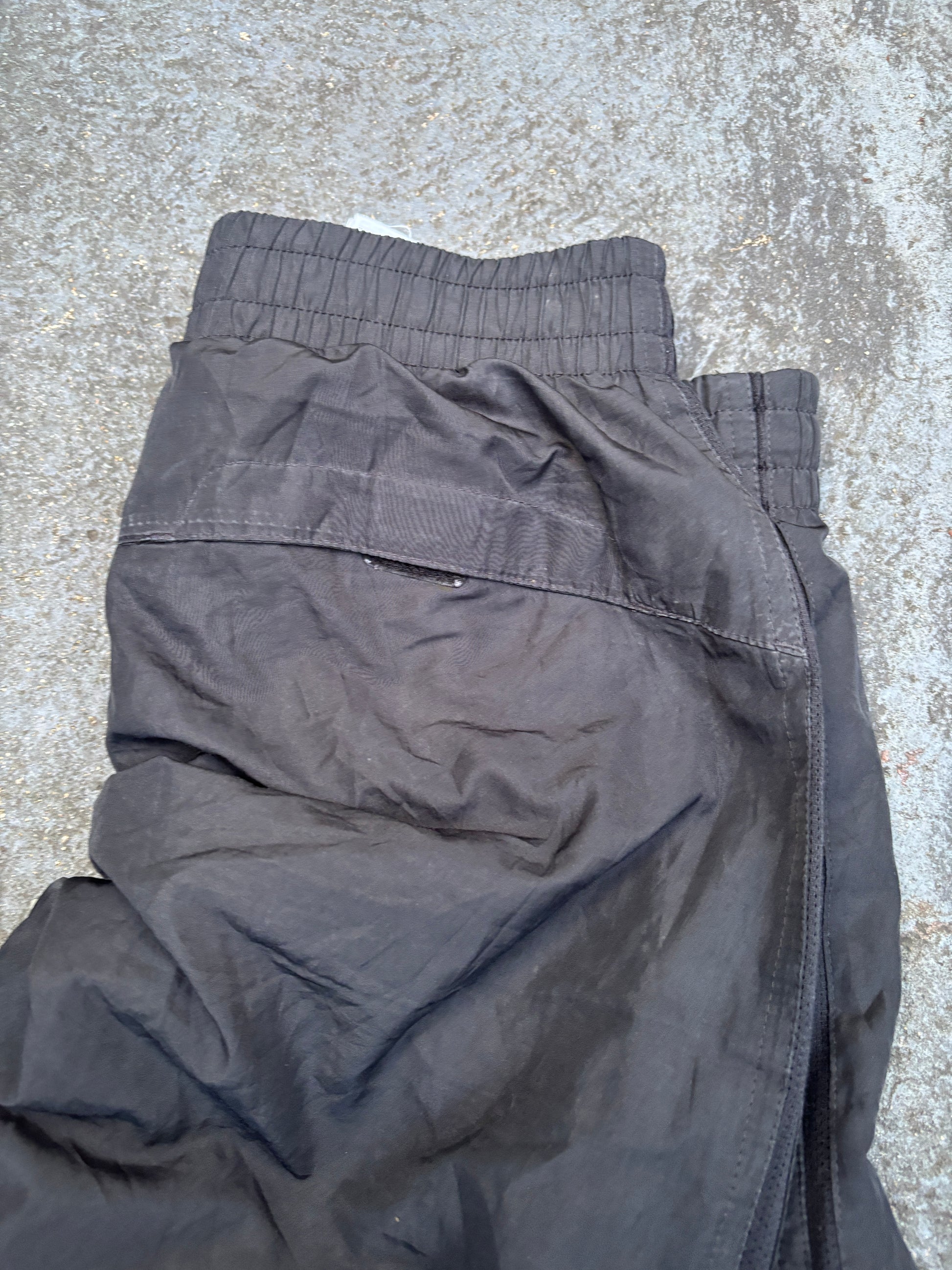 Vintage Y2K Nike Track Pants Men’s S Black White Swoosh Classic Windbreakers