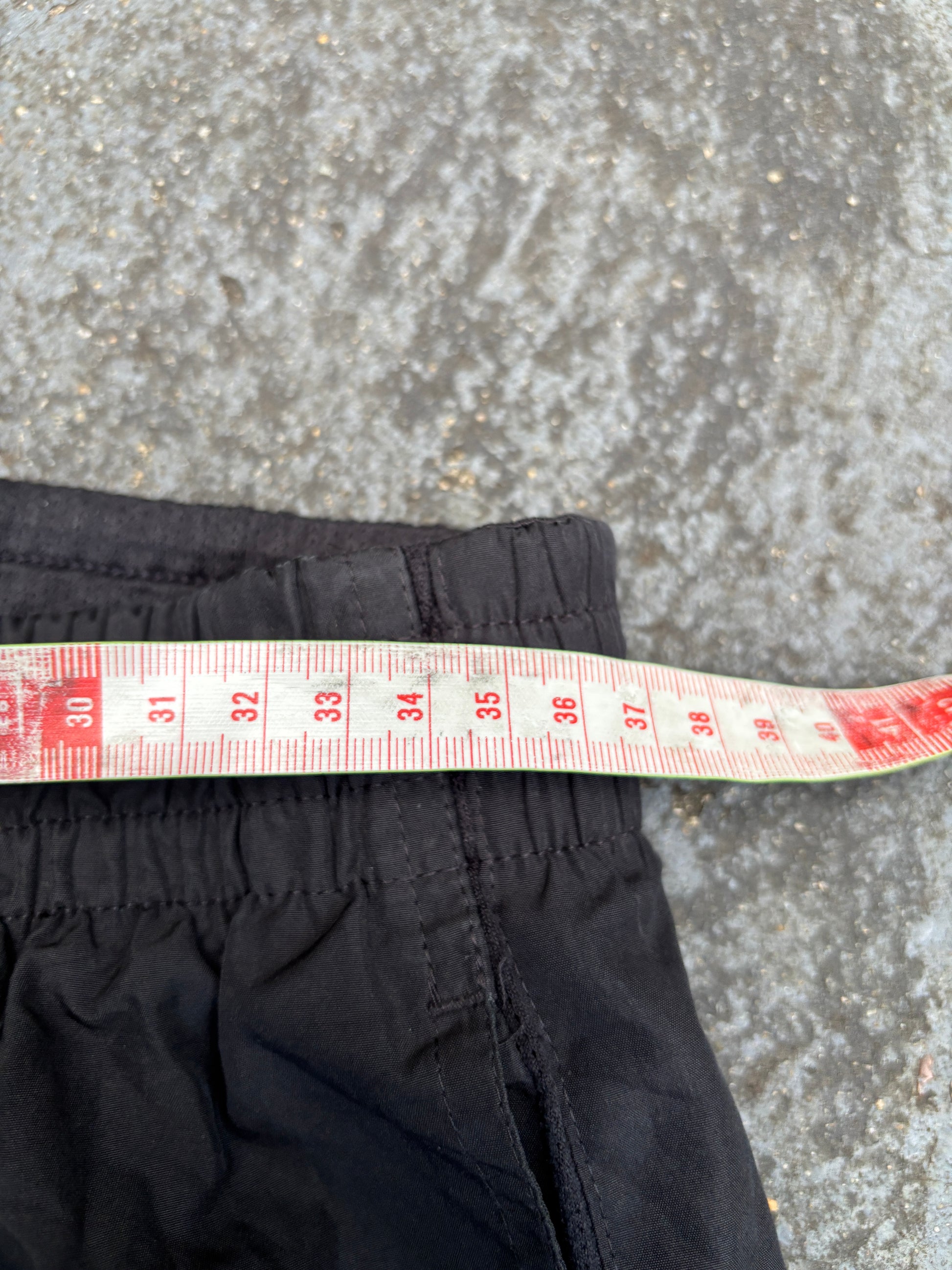 Vintage Y2K Nike Track Pants Men’s S Black White Swoosh Classic Windbreakers