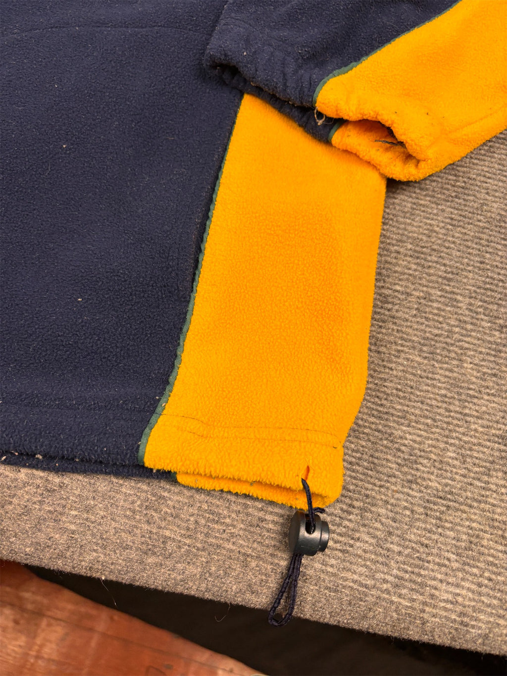 Wallabies Rugby 1/4 Zip Fleece Men's XXL Navy Gold Wallabies Logo Mock Neck