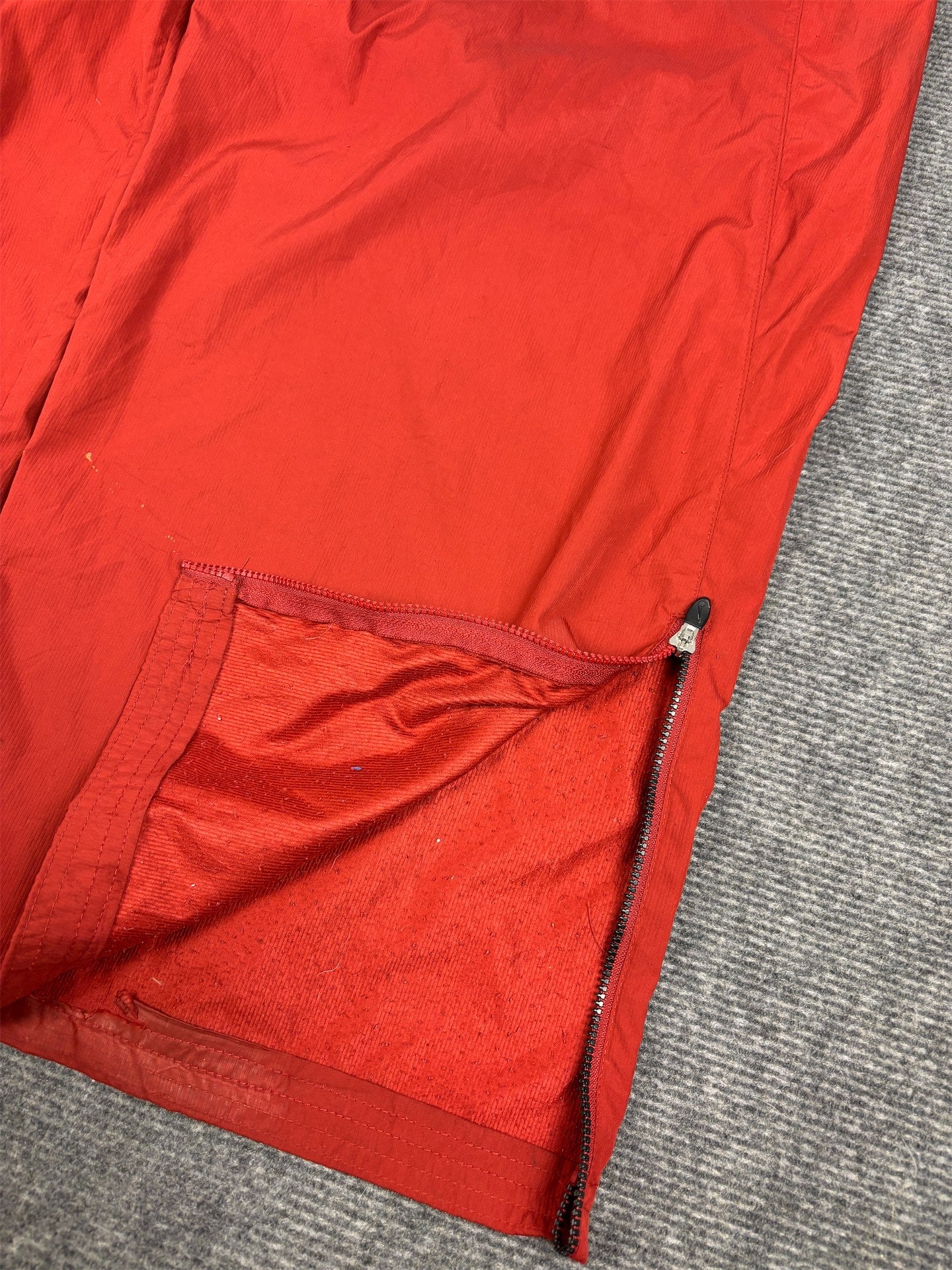 Vintage Y2K Nike Track Pants Men's M Red black swoosh USC baggy joggers Wide Leg
