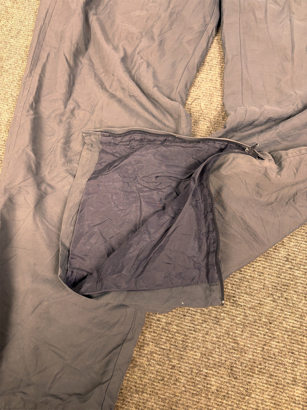 Vintage 90's Nike Track Pants Women's L Grey white swoosh classic Straight Leg