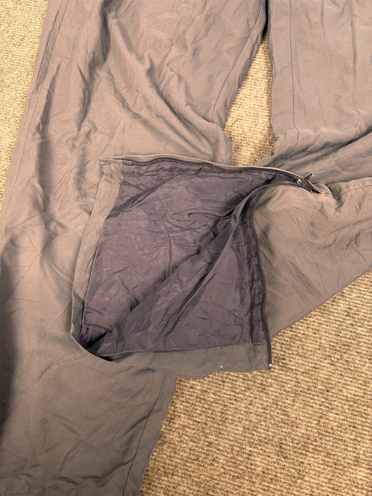 Vintage 90's Nike Track Pants Women's L Grey white swoosh classic Straight Leg