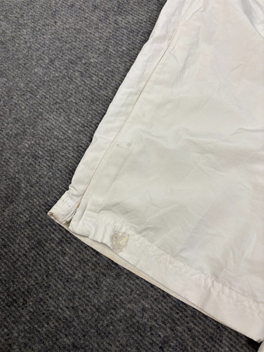 Vintage Y2K Nike Court Track Pants Women's M White blue swoosh dri-fit joggers Straight Leg
