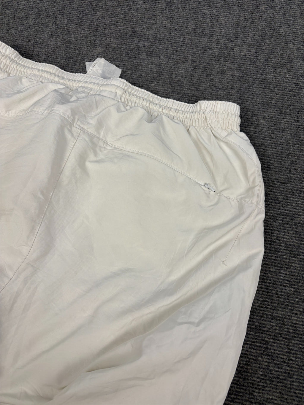 Vintage Y2K Nike Court Track Pants Women's M White blue swoosh dri-fit joggers Straight Leg
