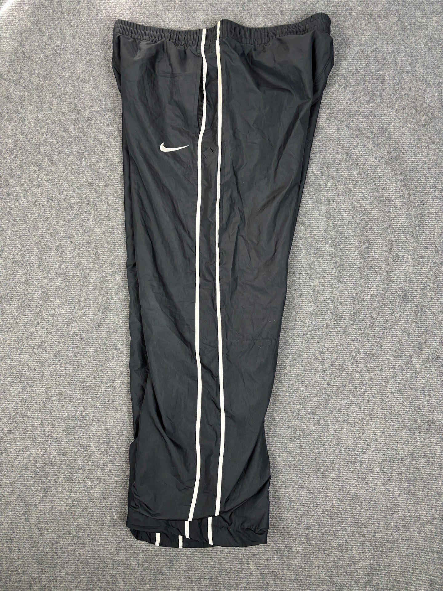 Classic Nike Track Pants Women's M Black White Piping Classic Joggers