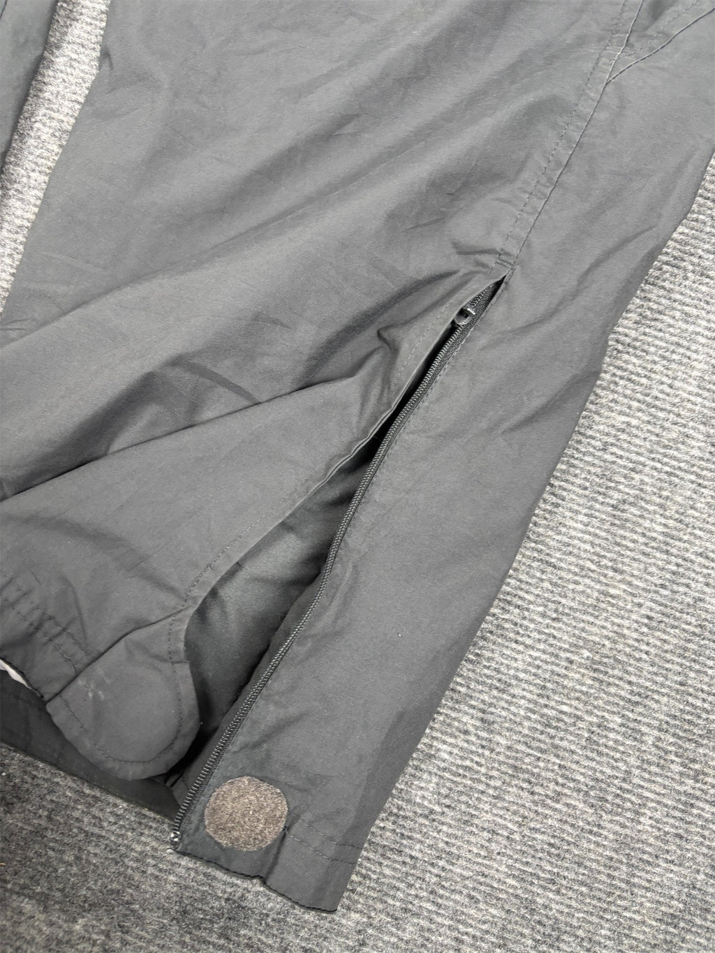 Vintage Y2K Nike Cargo Track Pants Men's L Grey White Swoosh Baggy Joggers