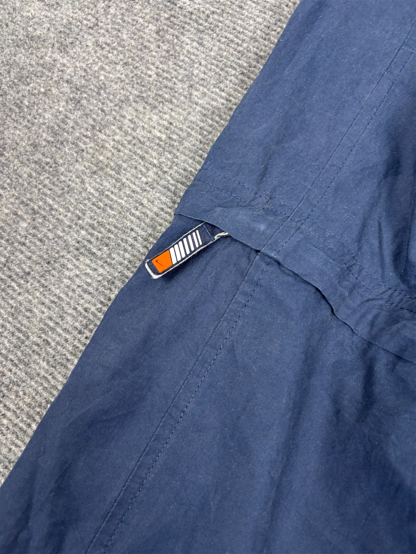 Vintage Y2K Nike Cargo Track Pants Men's L Navy Rare Shorts Zip Off Baggy Joggers