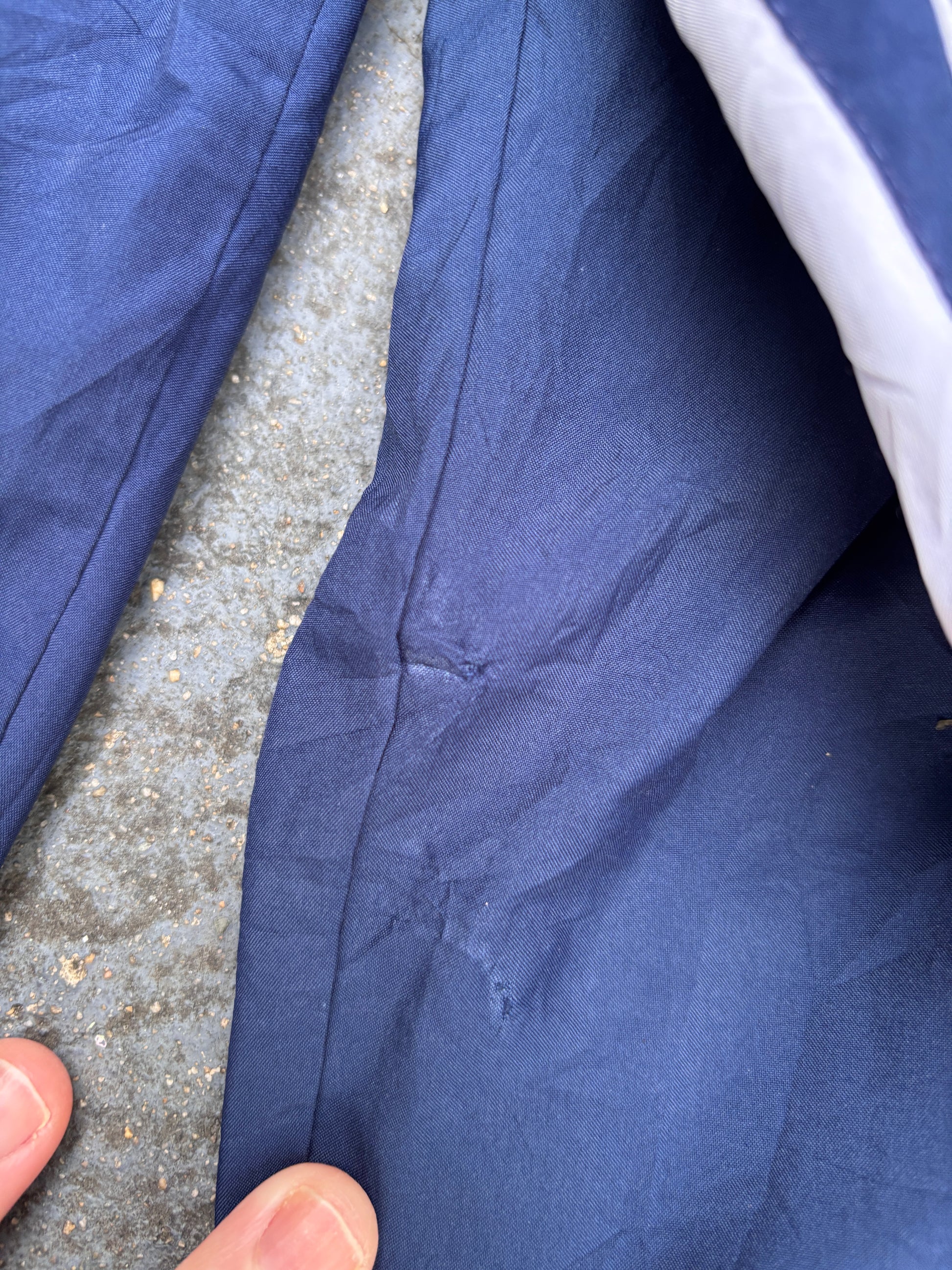 Vintage 90s Nike Football Track Pants L Navy White Detail Logo Wide Leg Ankle Zip