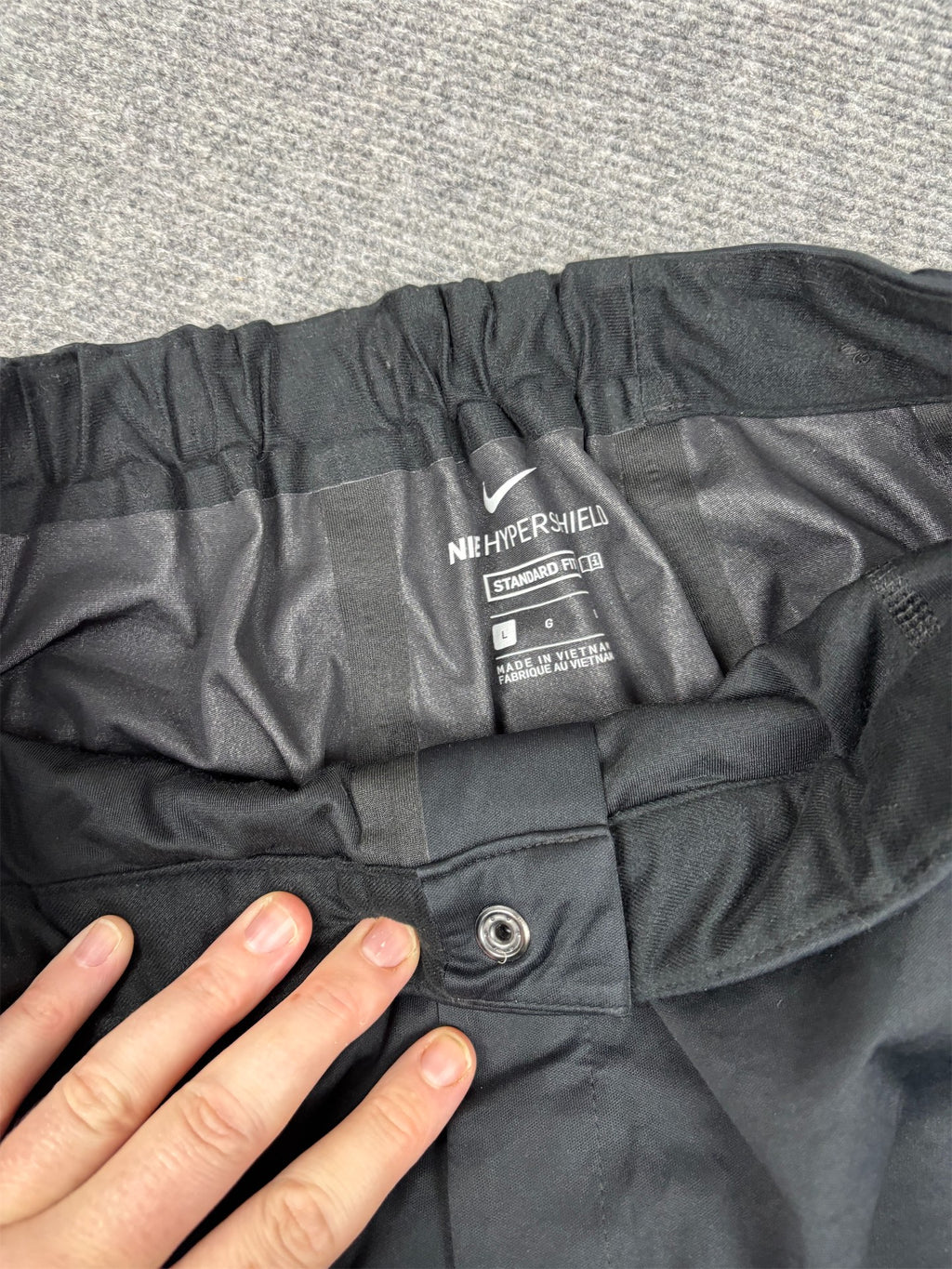 Nike Cargo Track Pants Men's L Black Hypersheild Textured
