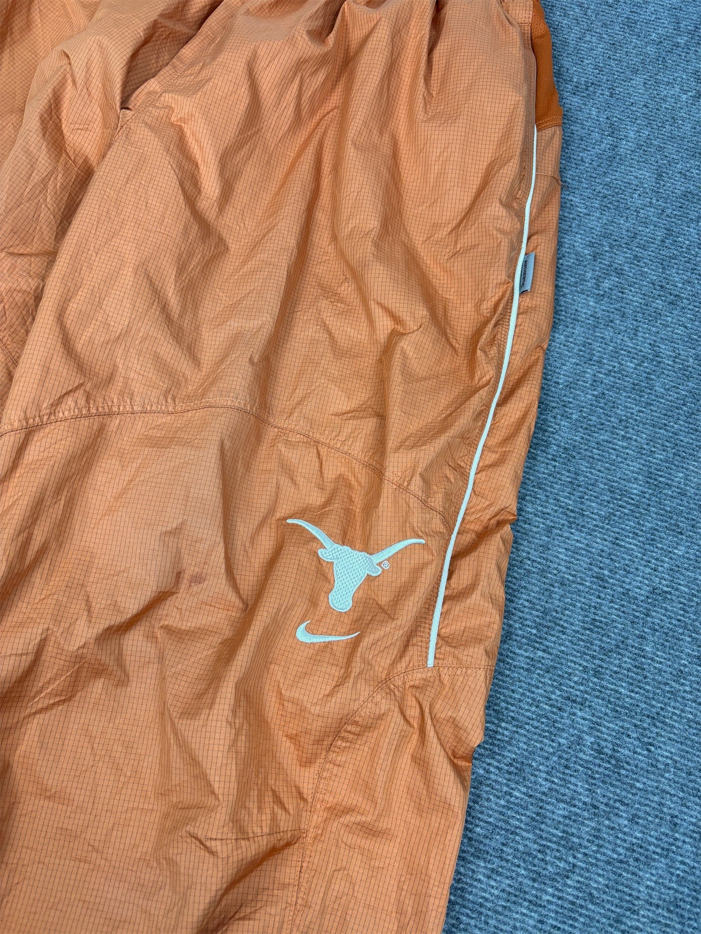 Nike Texas Longhorns Track Pants Men's L Orange White Piping Logo Baggy Joggers