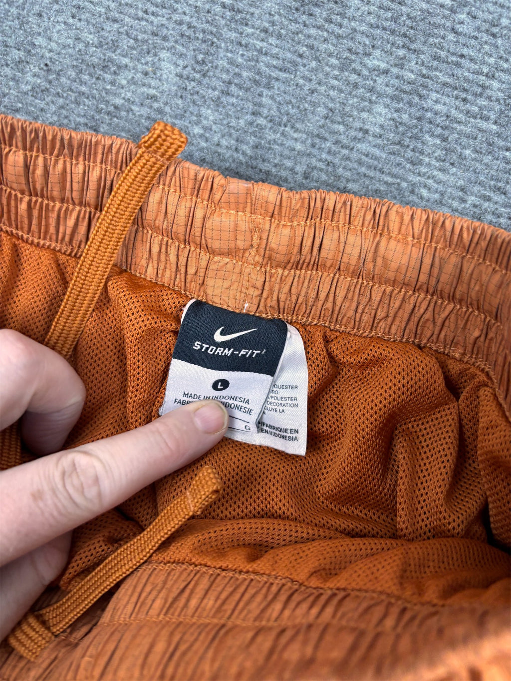 Nike Texas Longhorns Track Pants Men's L Orange White Piping Logo Baggy Joggers
