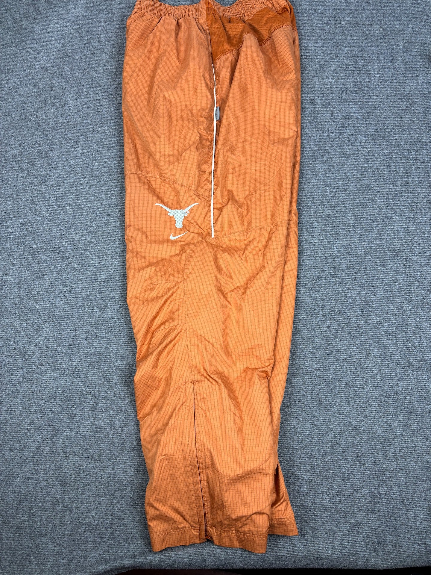 Nike Texas Longhorns Track Pants Men's L Orange White Piping Logo Baggy Joggers