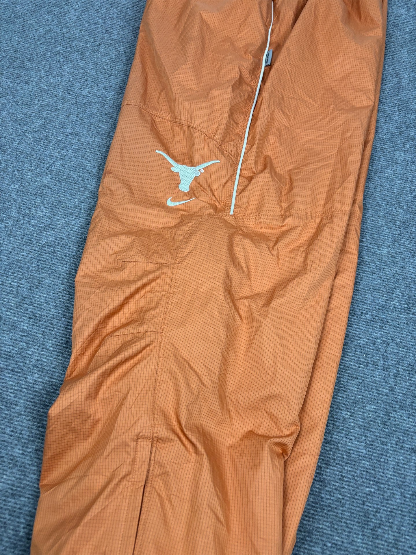 Nike Texas Longhorns Track Pants Men's L Orange White Piping Logo Baggy Joggers