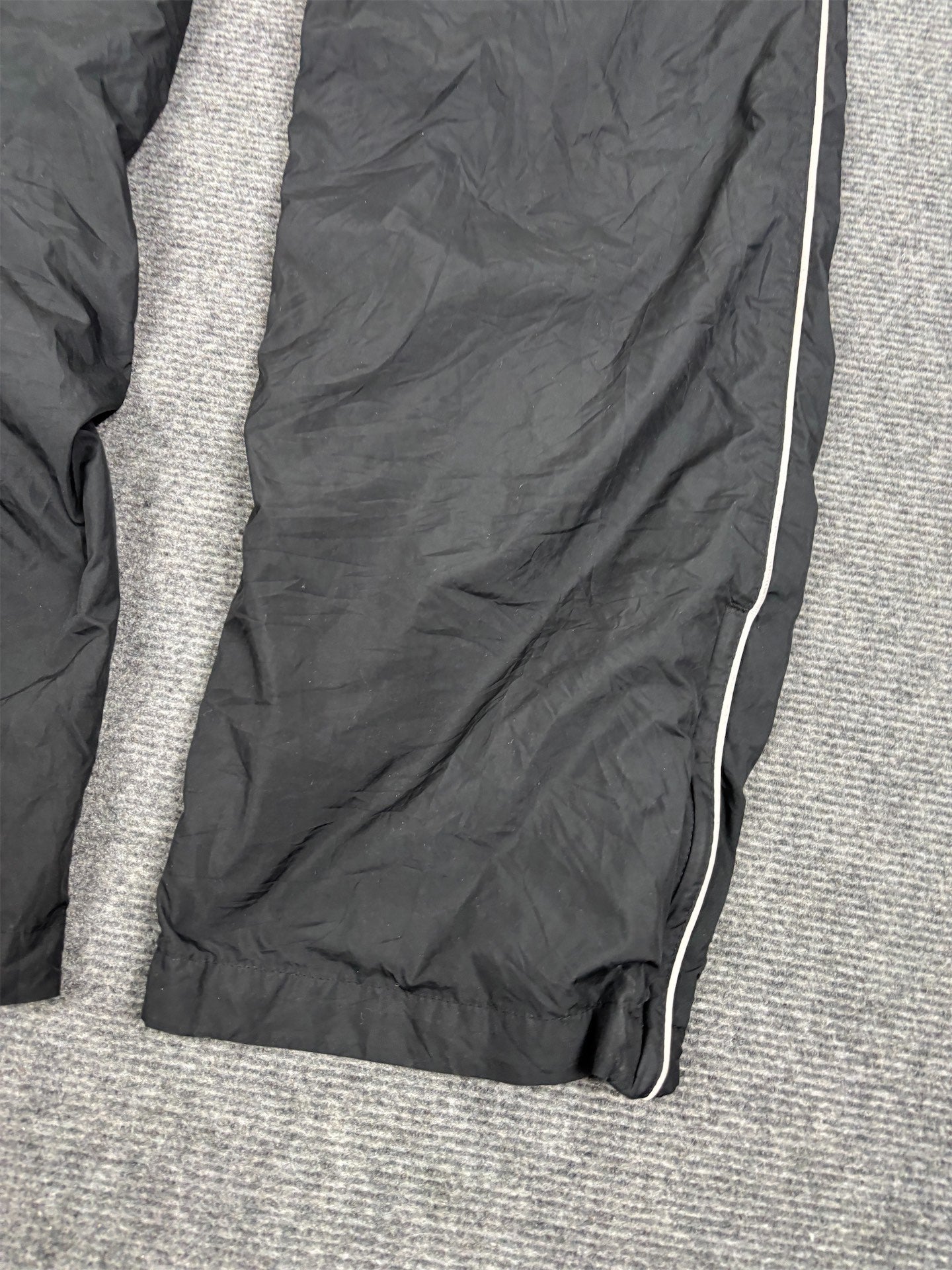 Vintage Y2K Nike Track Pants Women's S Black White Piping AD logo Joggers