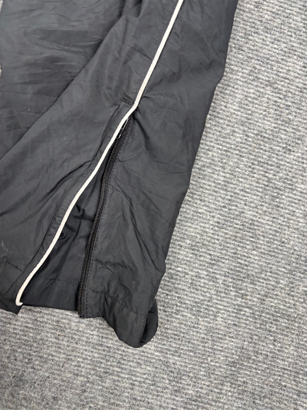Vintage Y2K Nike Track Pants Women's S Black White Piping AD logo Joggers