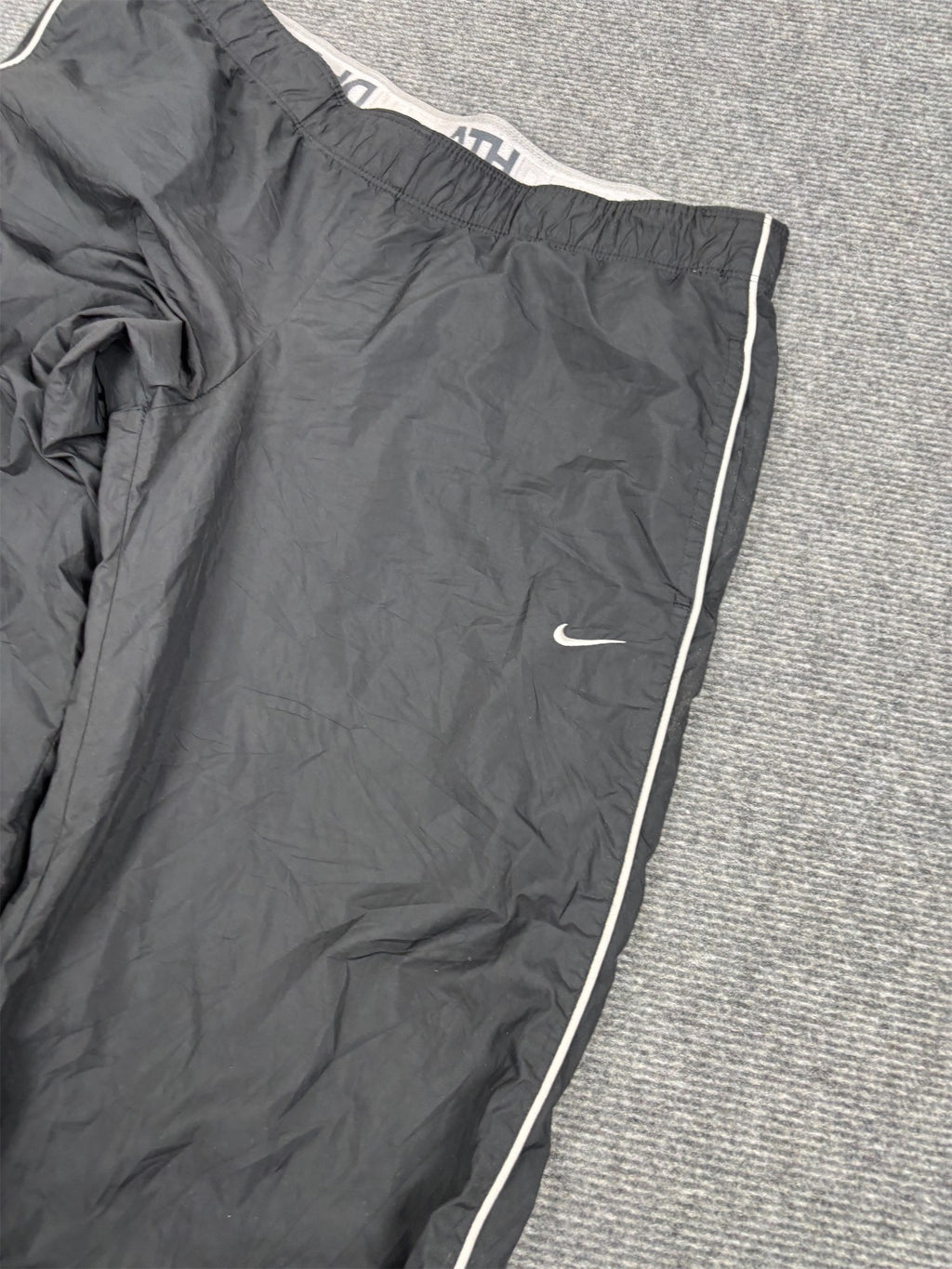 Vintage Y2K Nike Track Pants Women's S Black White Piping AD logo Joggers
