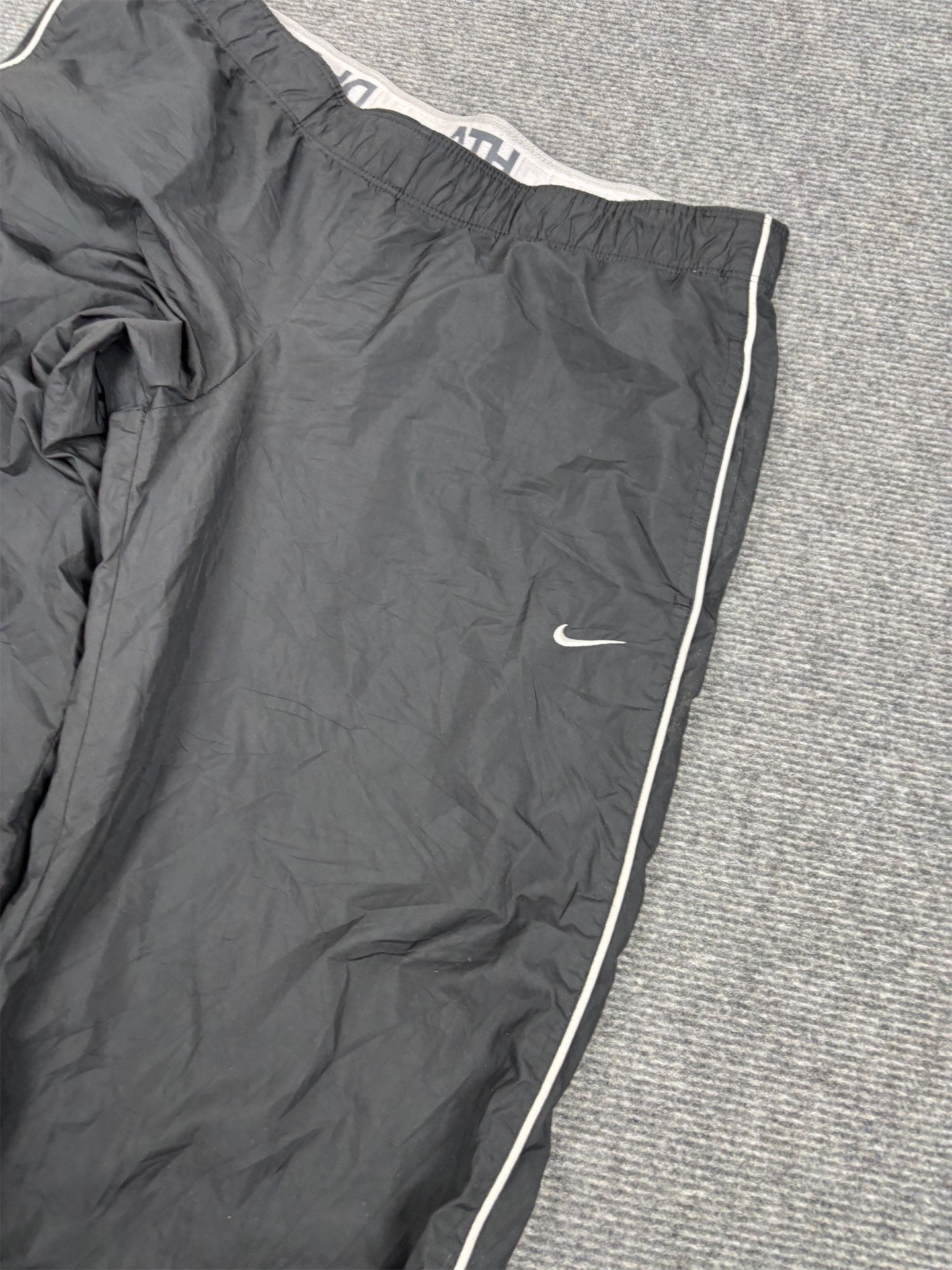 Vintage Y2K Nike Track Pants Women's S Black White Piping AD logo Joggers