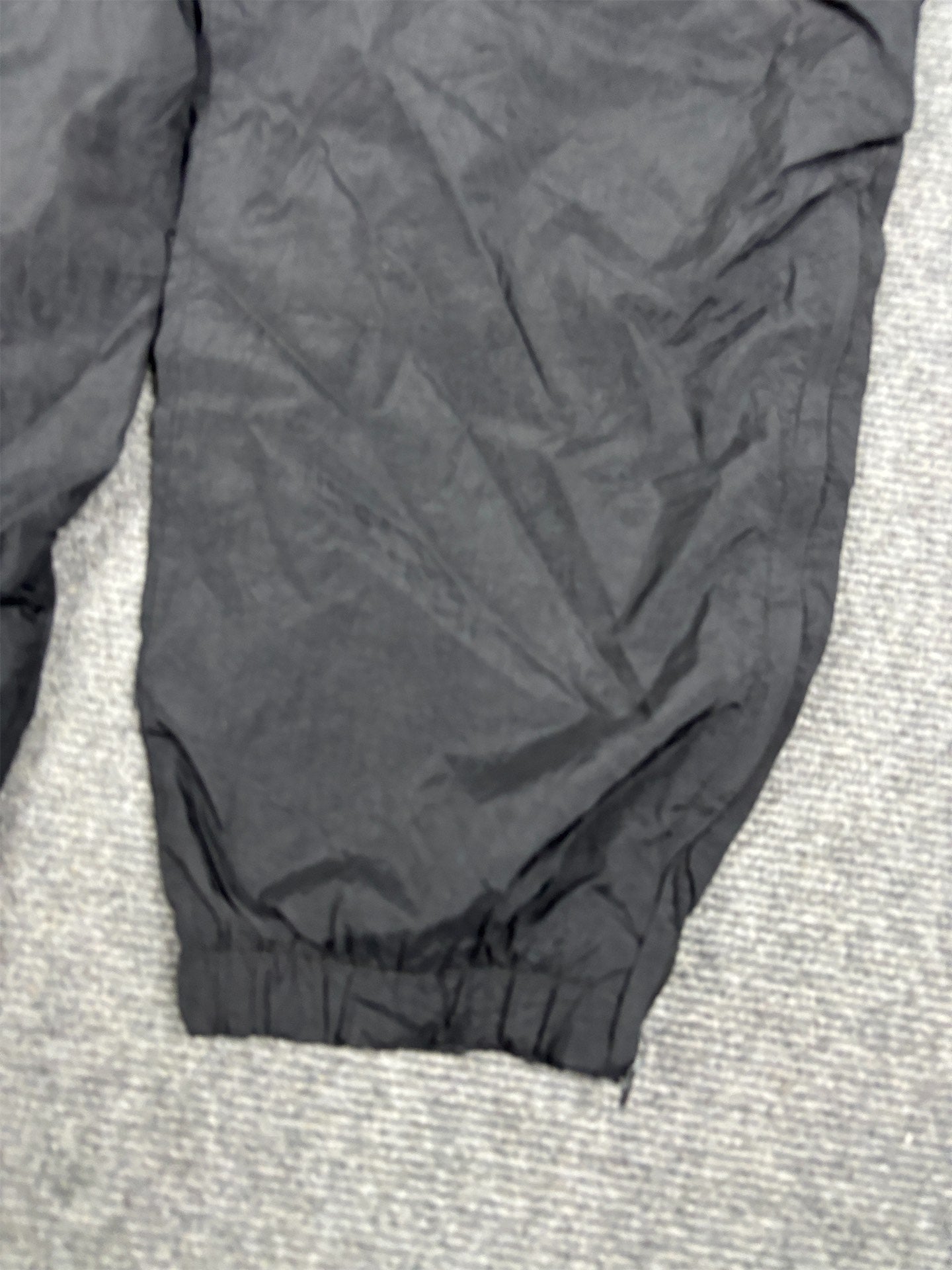 Vintage 90's Nike Track Pants Men's M Black White Swoosh Nylon Joggers