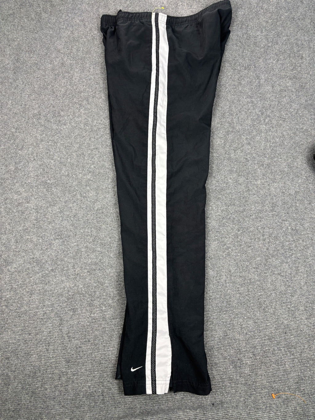 Vintage Y2K Nike Track Pants Women's S Black White Panels Ankle Swoosh