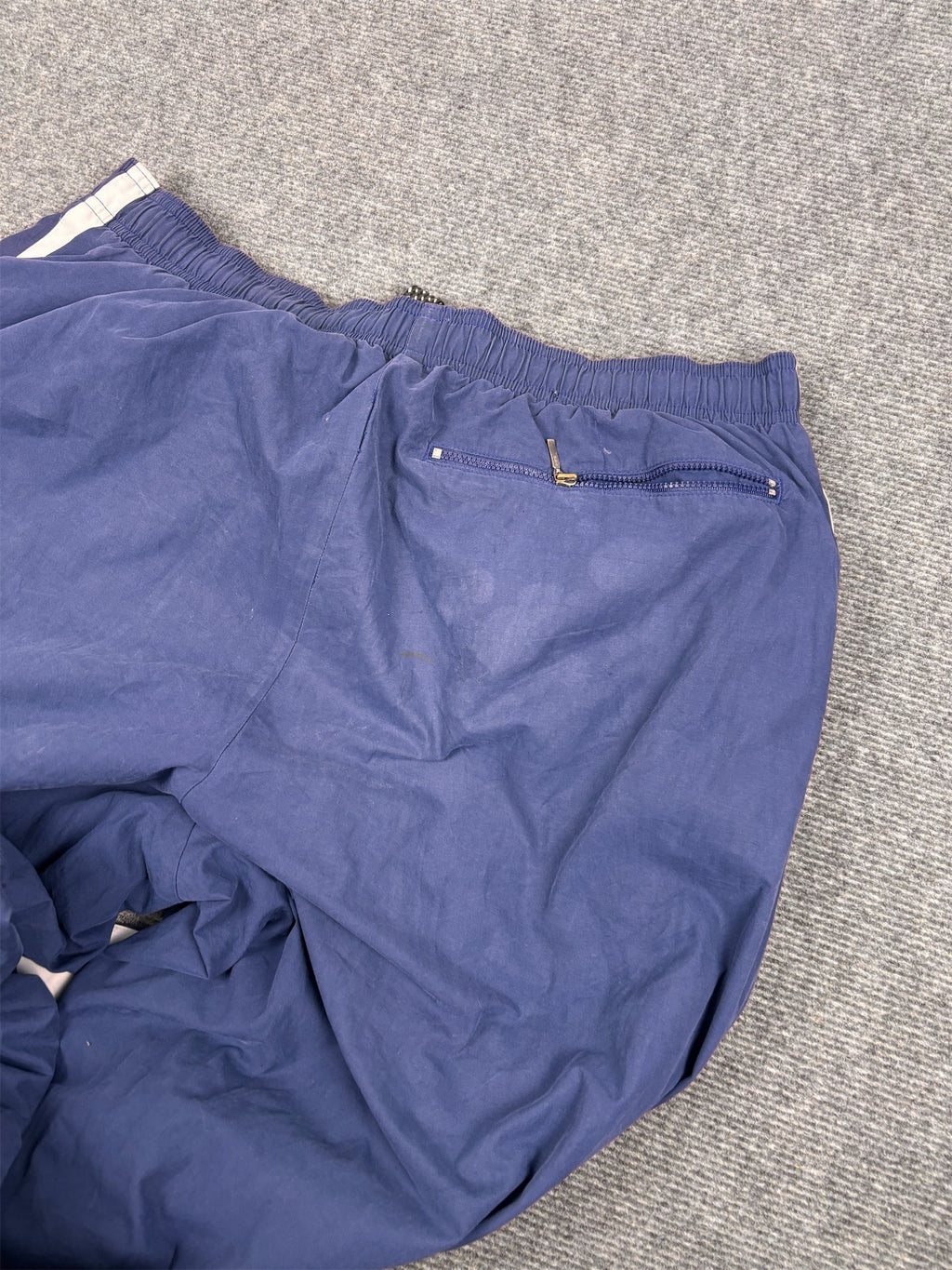 Vintage Y2K Nike Track Pants Men's XL Navy Blue Swoosh Piping Heavy Baggy Joggers