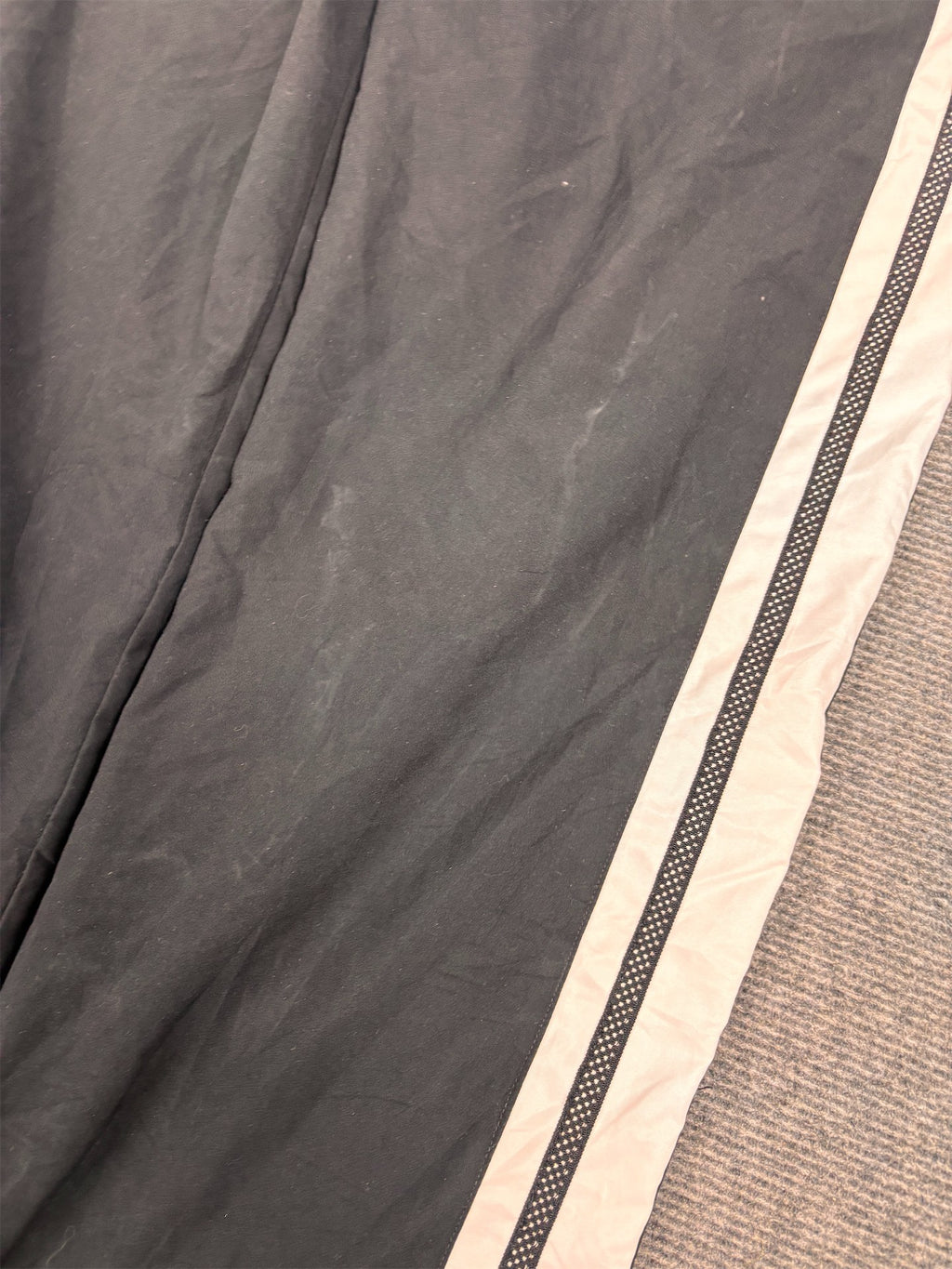 Vintage Y2K Nike Track Pants Women's M Black White Panels Ankle Swoosh
