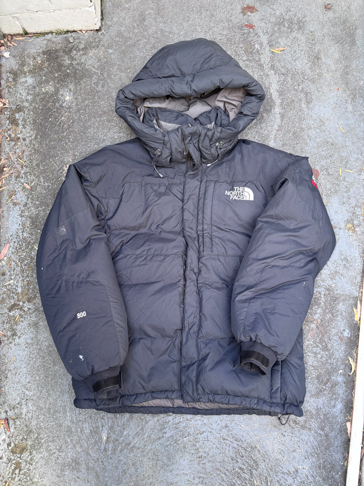 The North Face Puffer Jacket Size L Black 800 Summit Series Heavy Down Nuptse