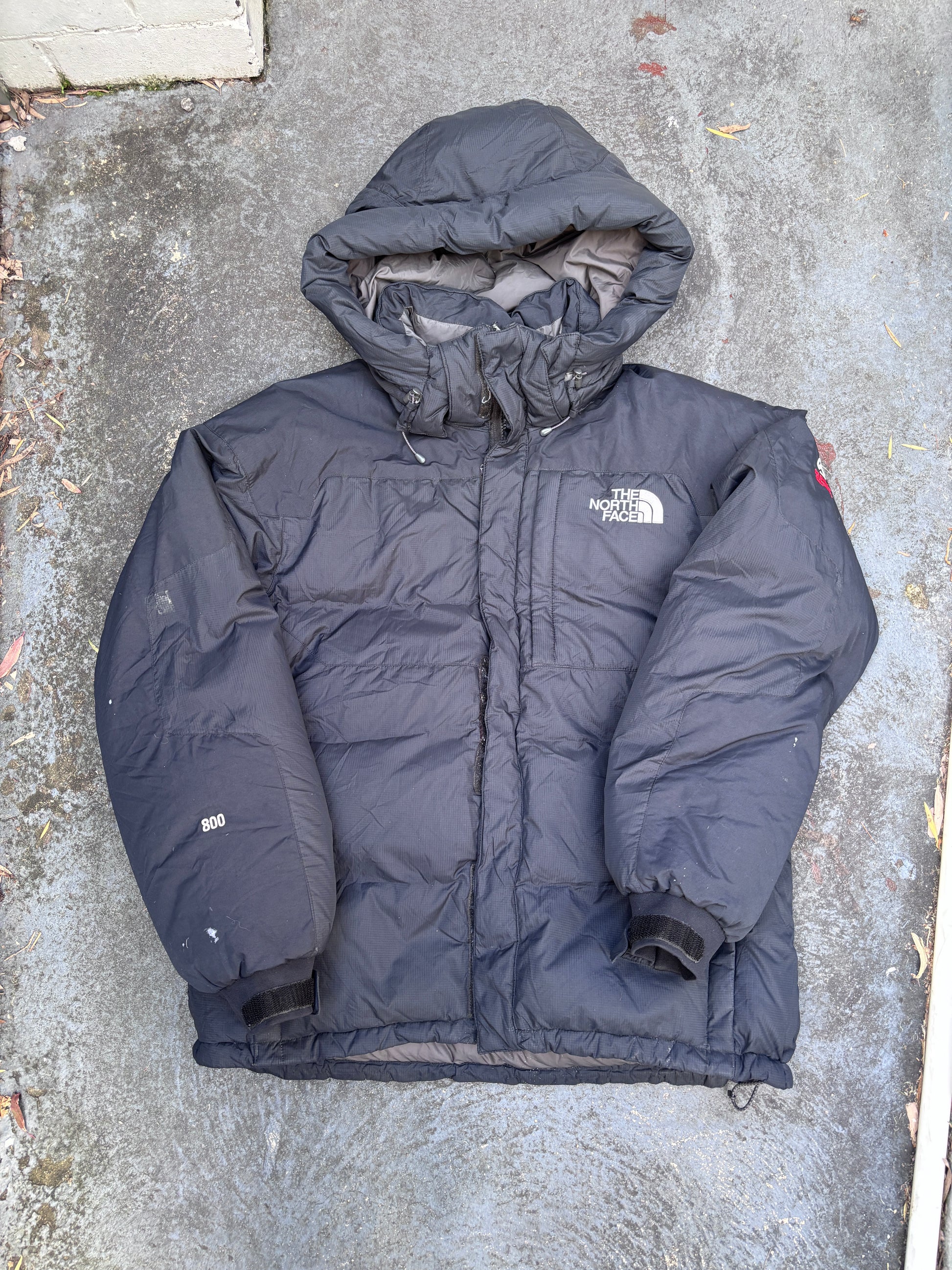 The North Face Puffer Jacket Size L Black 800 Summit Series Heavy Down Nuptse