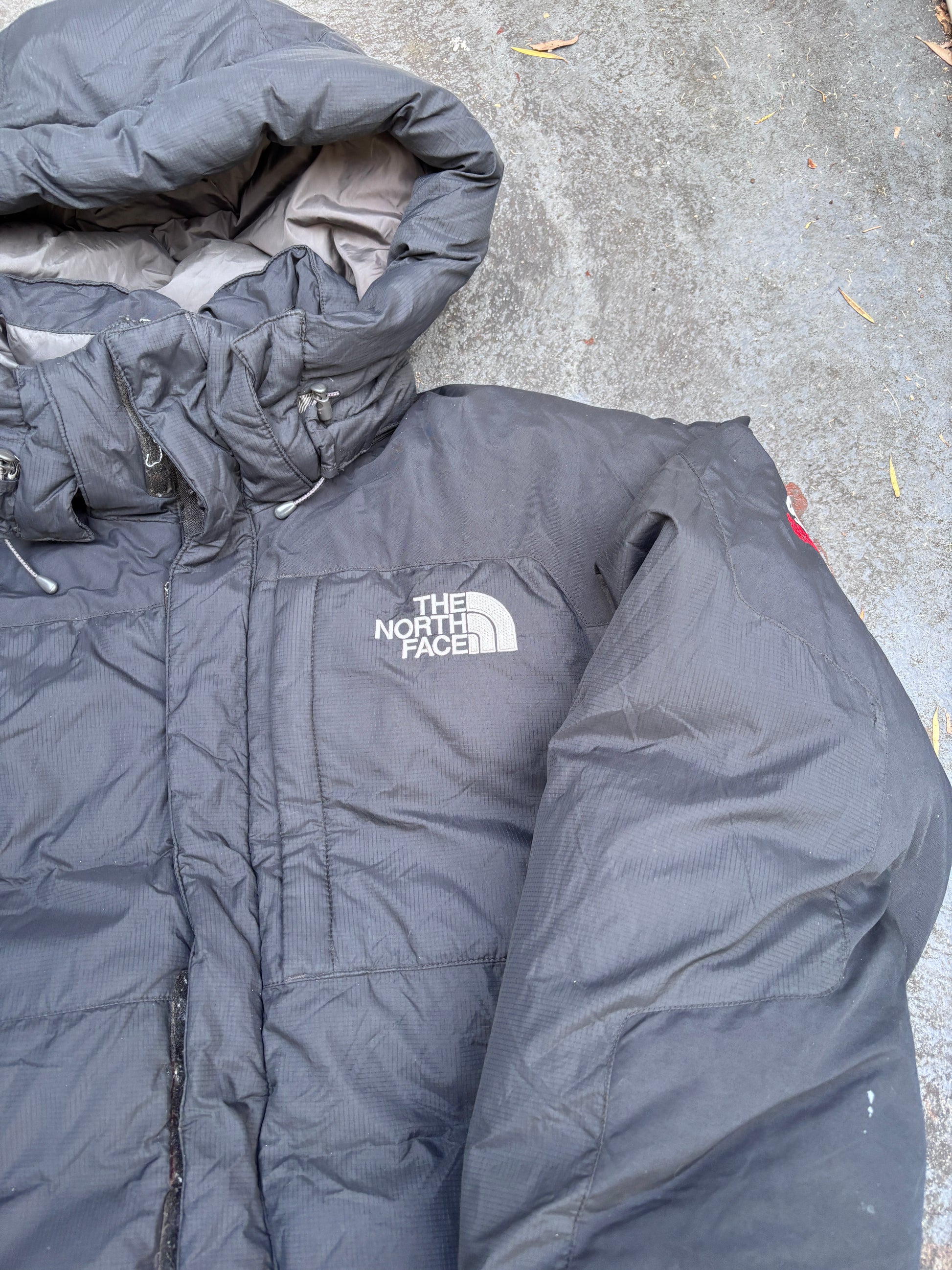 The North Face Puffer Jacket Size L Black 800 Summit Series Heavy Down Nuptse