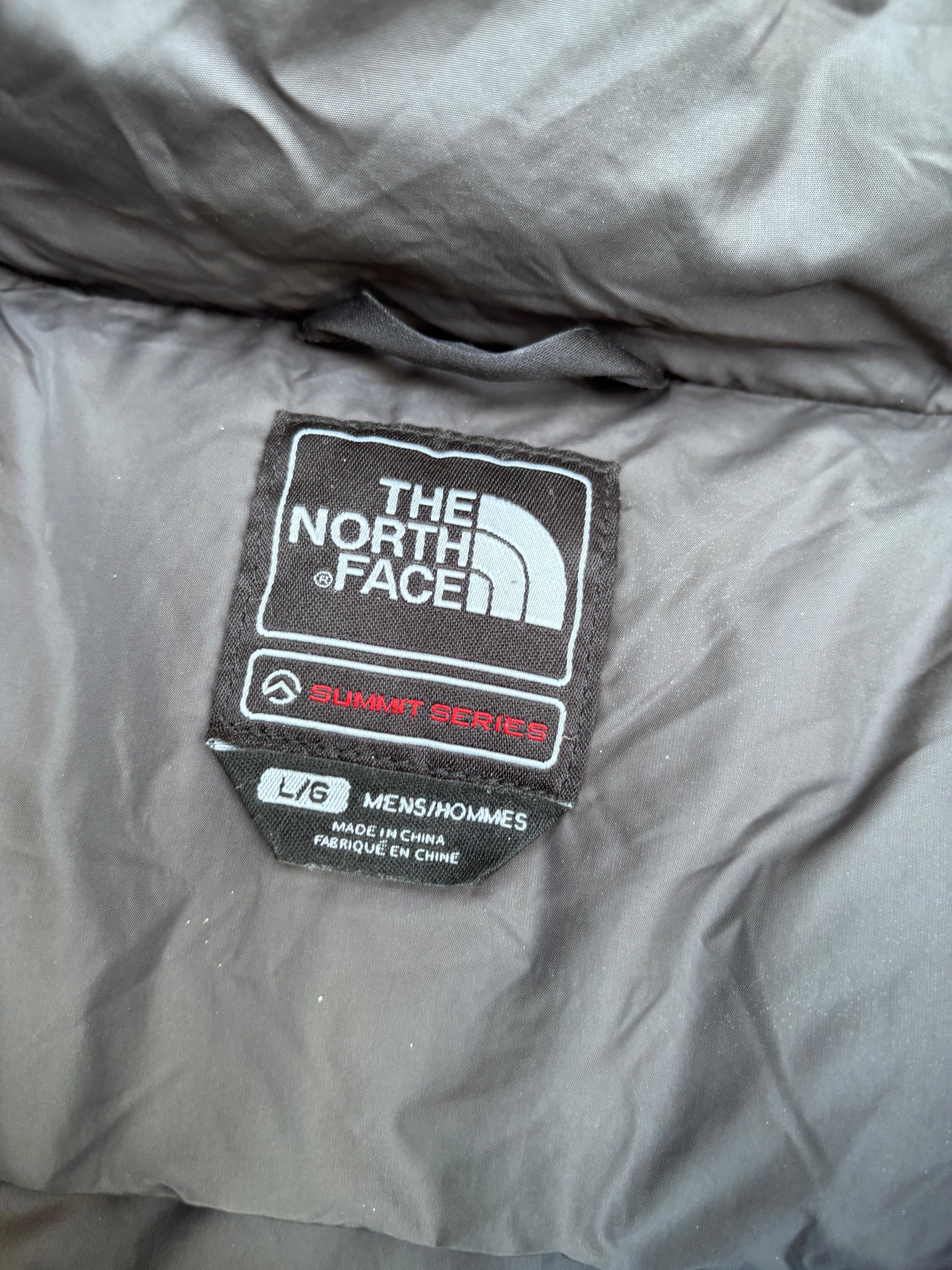 The North Face Puffer Jacket Size L Black 800 Summit Series Heavy Down Nuptse