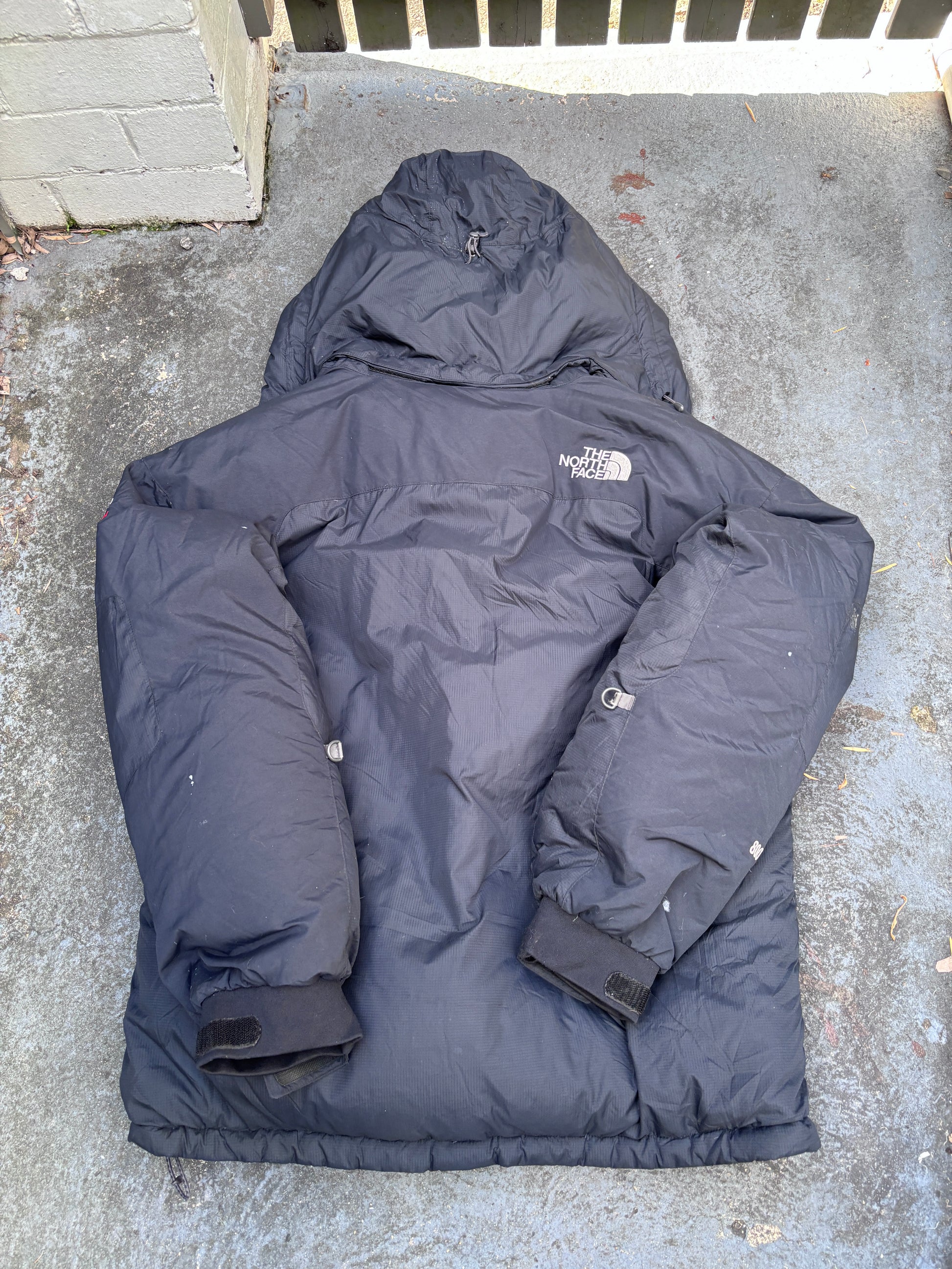 The North Face Puffer Jacket Size L Black 800 Summit Series Heavy Down Nuptse