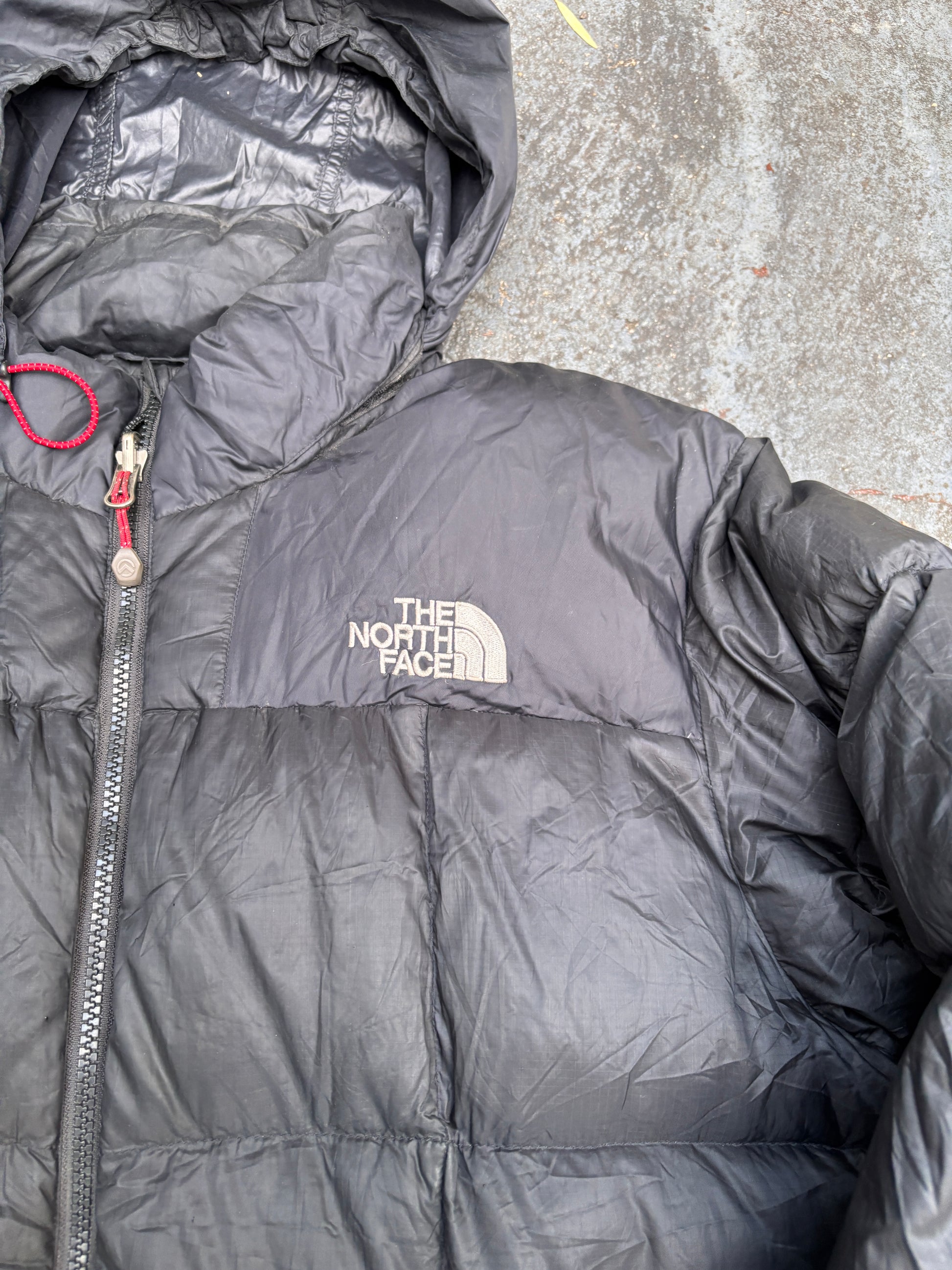The North Face Lightweight Puffer Jacket Size L Black 800 Summit Series Down Pertex Endurance