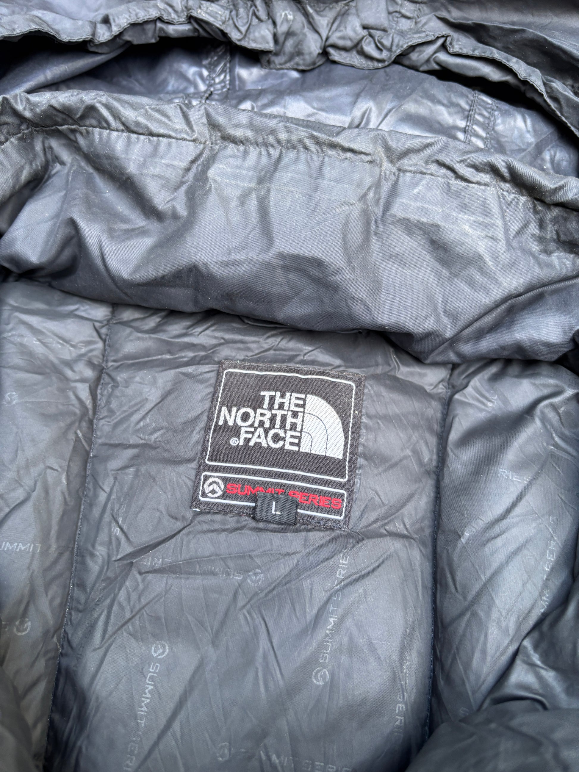 The North Face Lightweight Puffer Jacket Size L Black 800 Summit Series Down Pertex Endurance