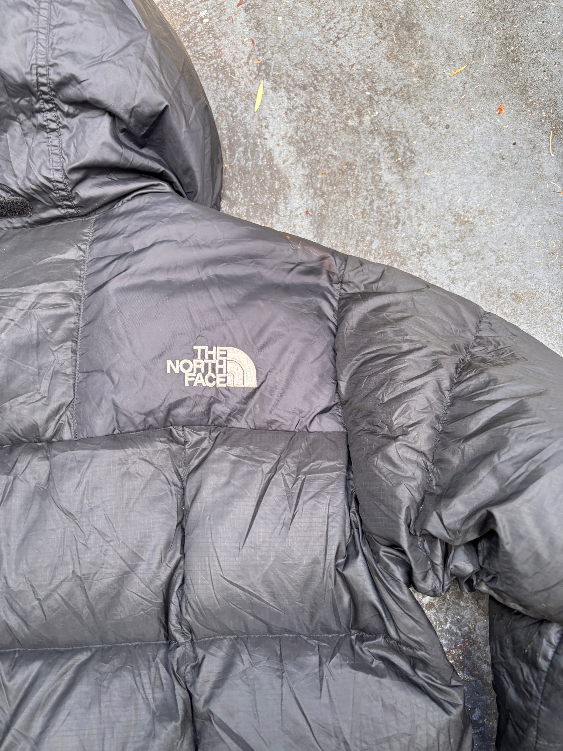 The North Face Lightweight Puffer Jacket Size L Black 800 Summit Series Down Pertex Endurance
