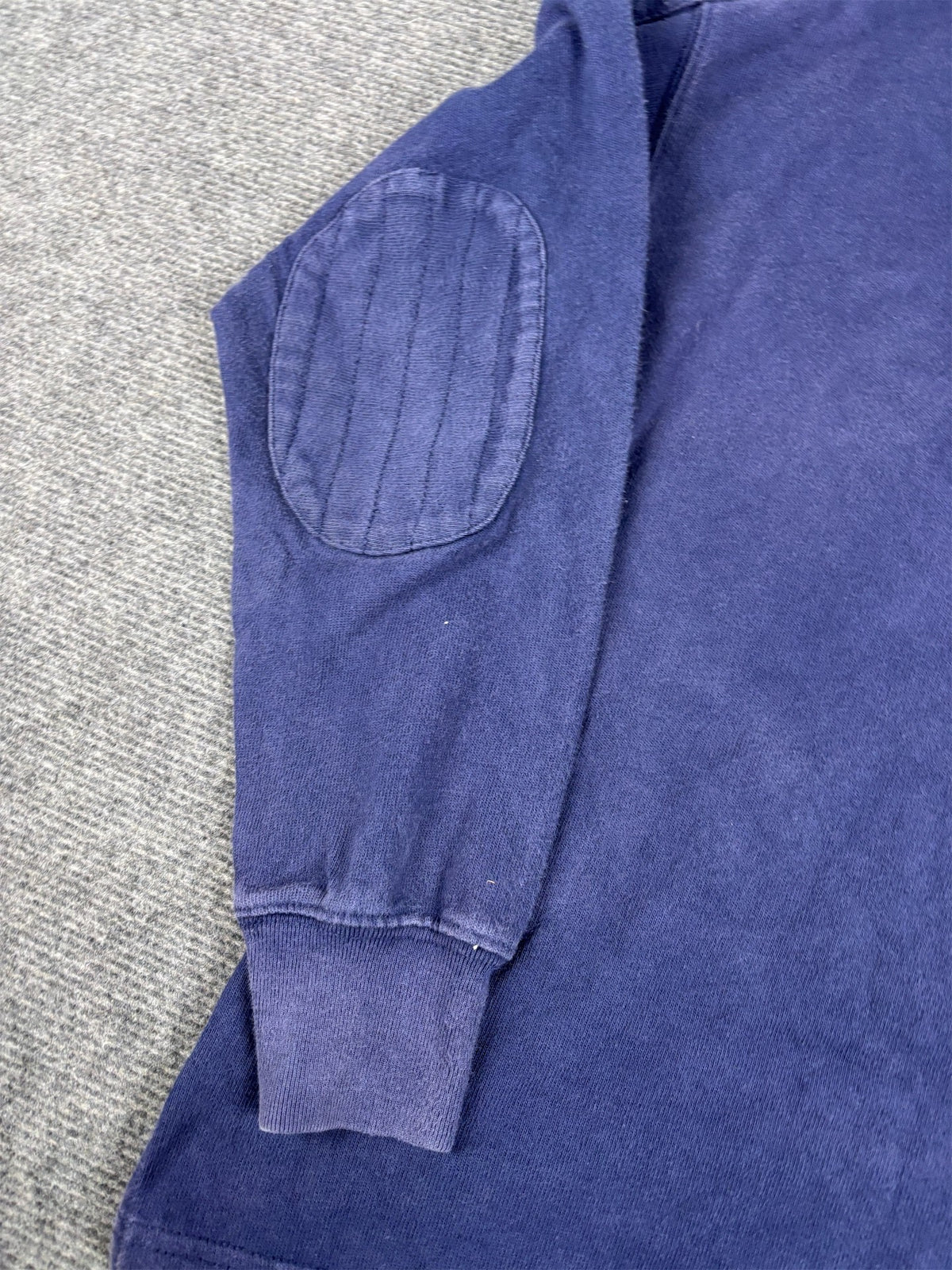 Vintage 90's Ralph Lauren Rugby Polo Women's XS Navy Large Pony Colour Jersey Collared