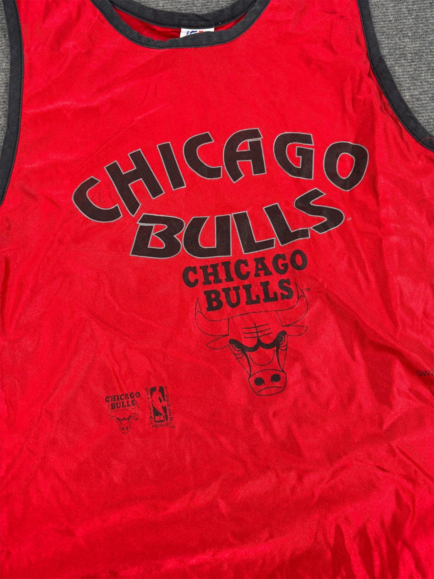 00s NBA Chicago Bulls Jersey Women's Small Red Tank Top