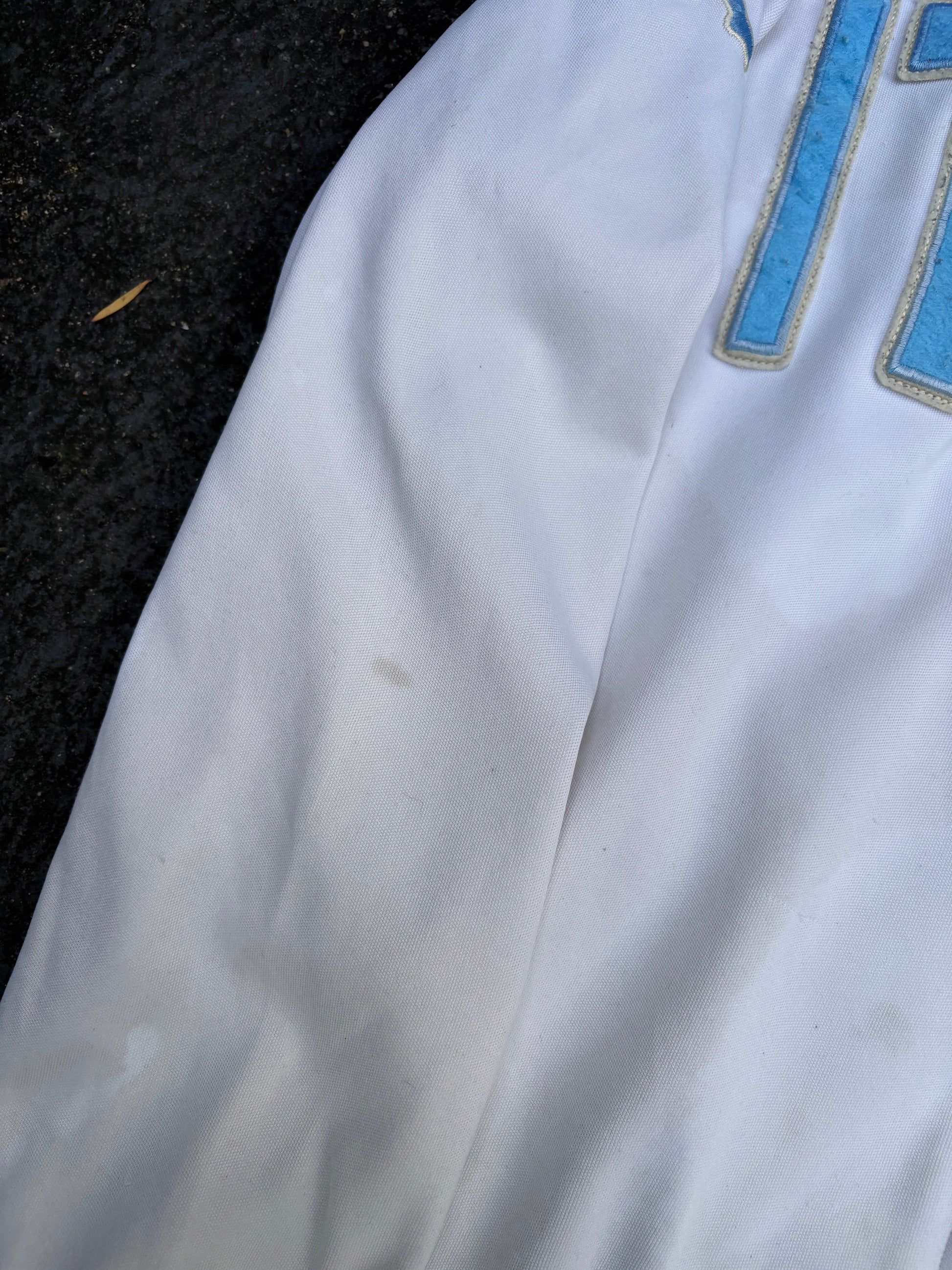 Vintage Y2K Italy Kappa Jacket Size S White Blue Football Embroidered Logo Full Zip